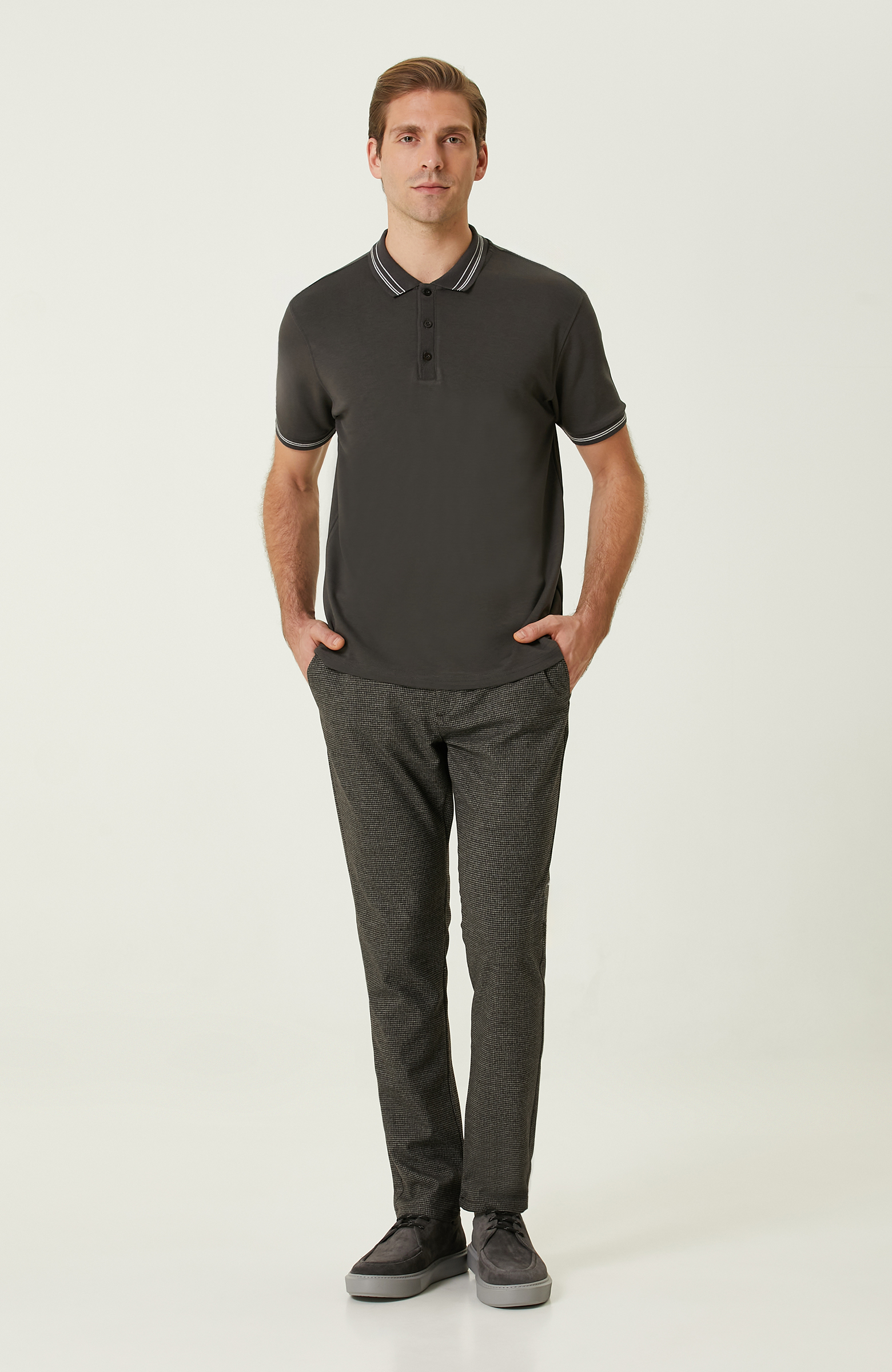 Haki Polo Yaka T-shirt