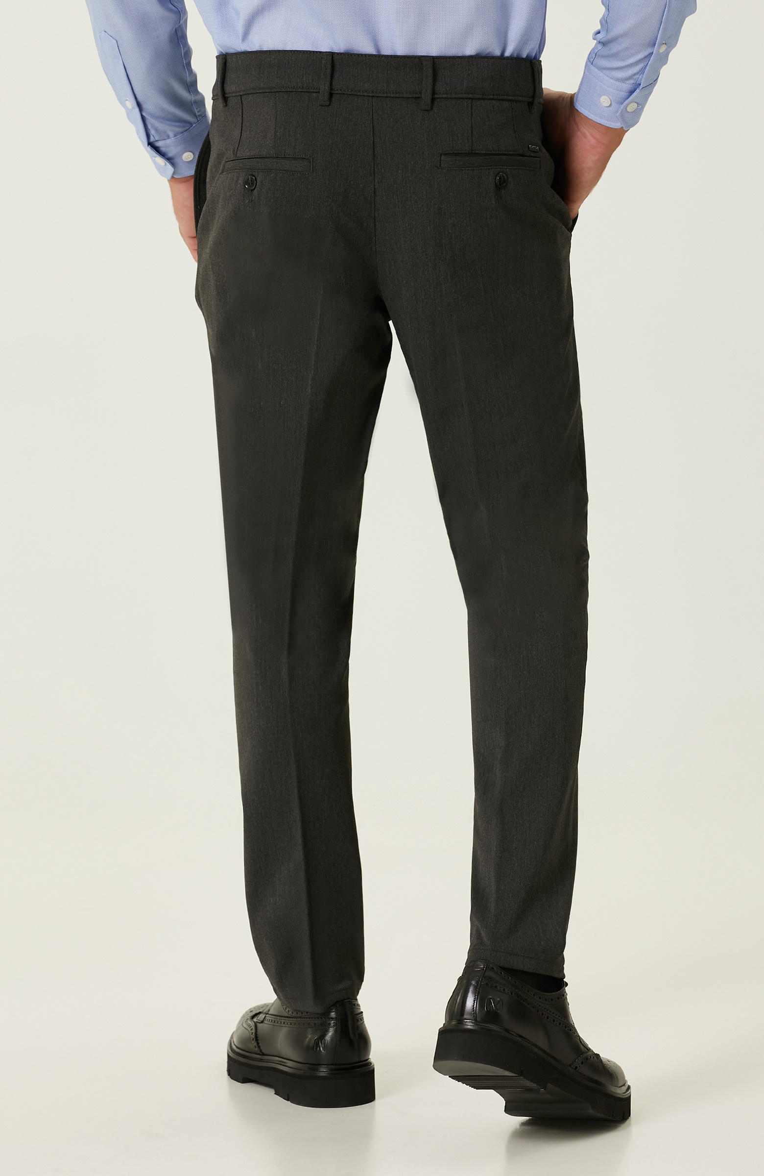 Antrasit Dokuma Pantolon