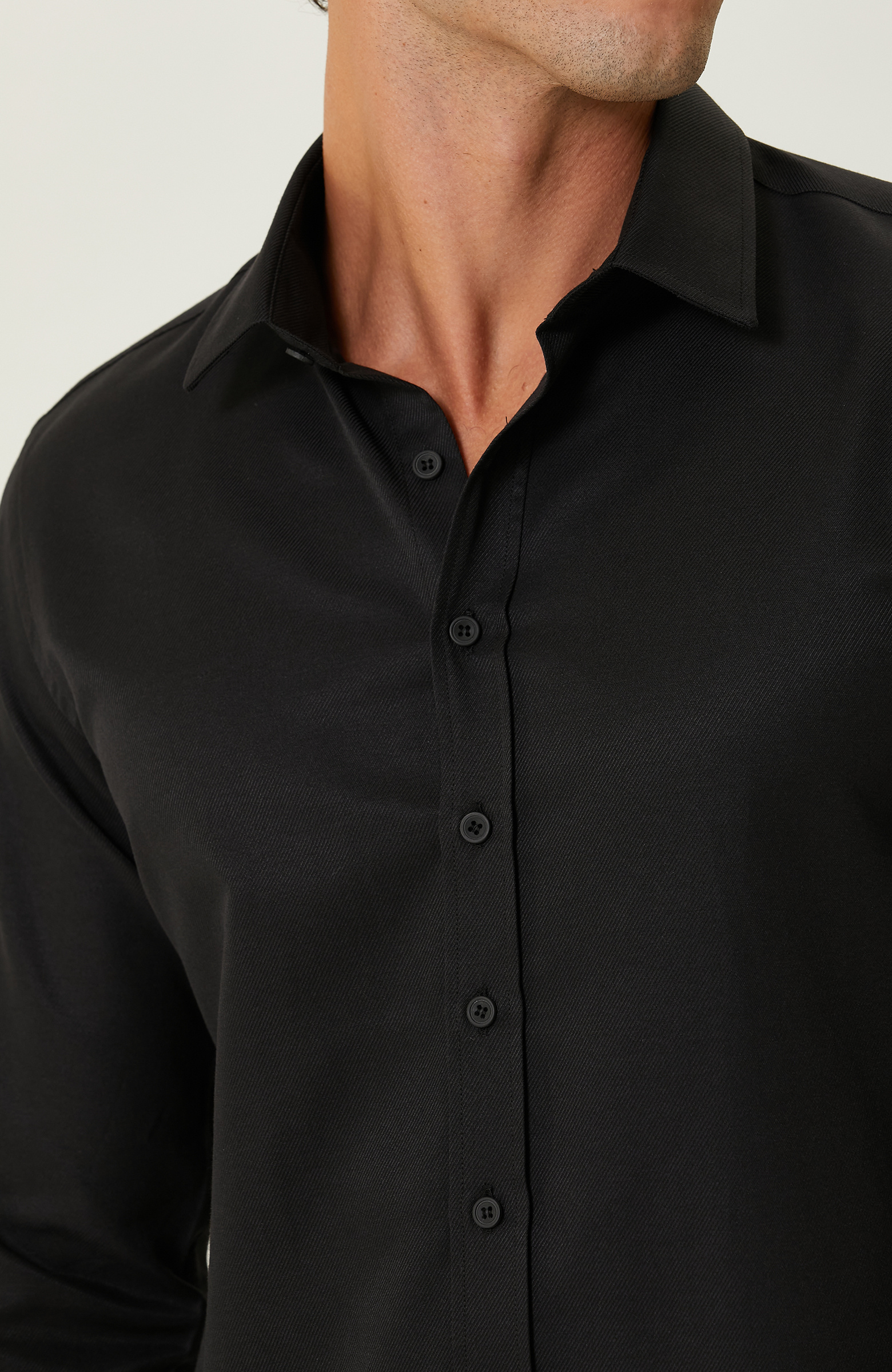 Siyah Diyagonal Gömlek