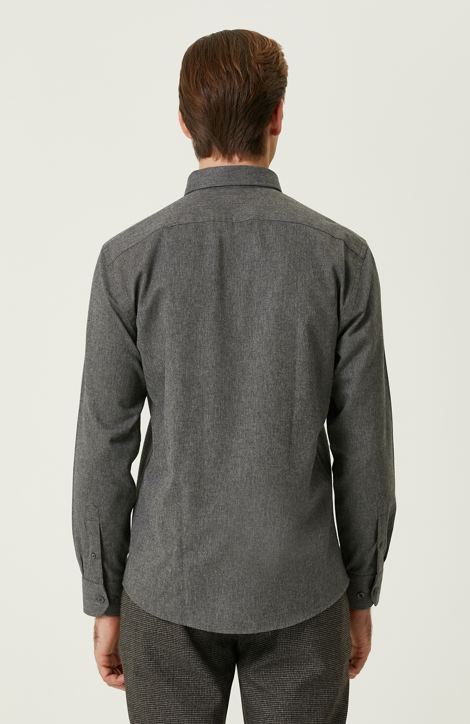 Antrasit Flanel Gömlek