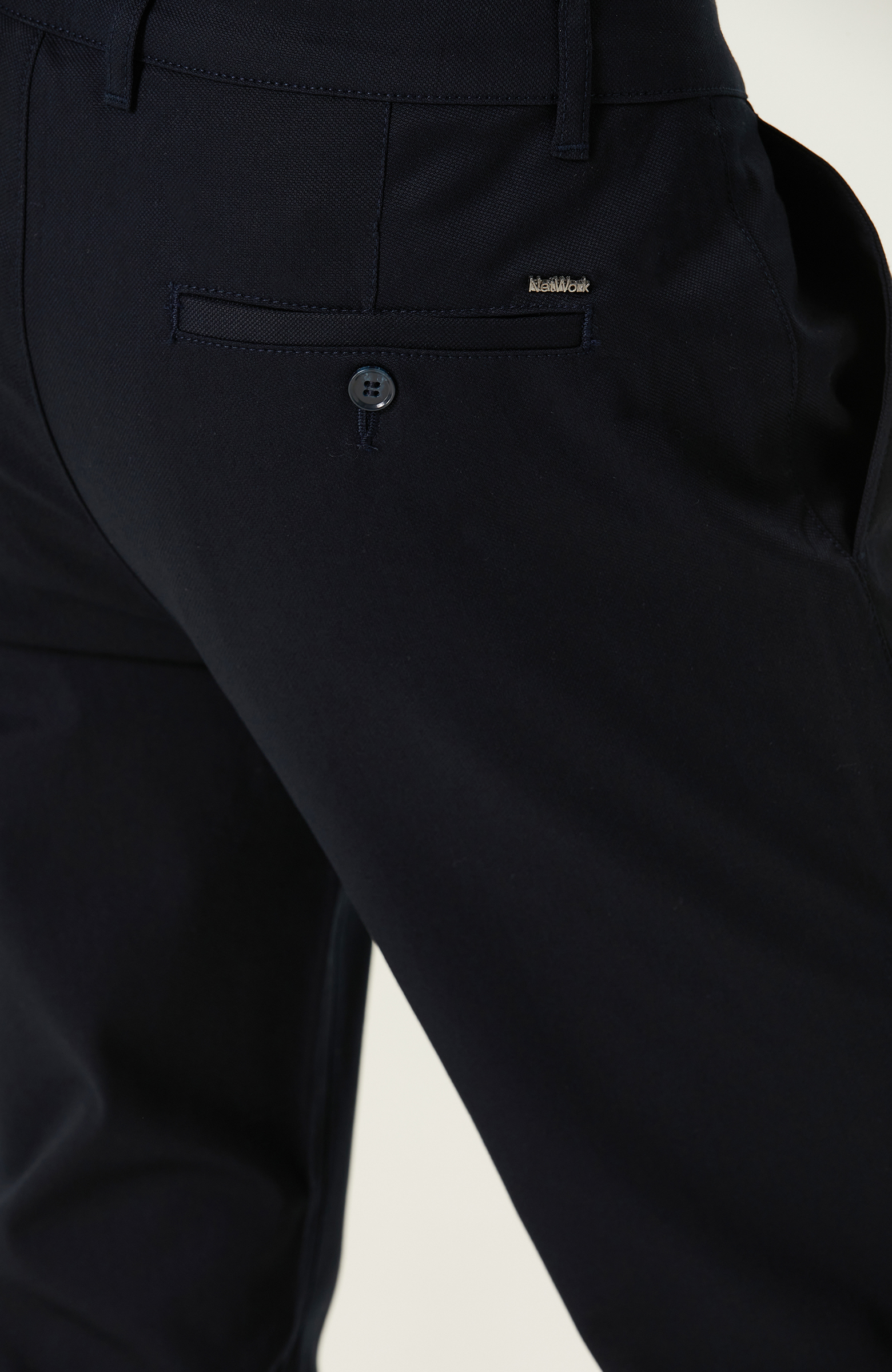 Lacivert Chino Pantolon