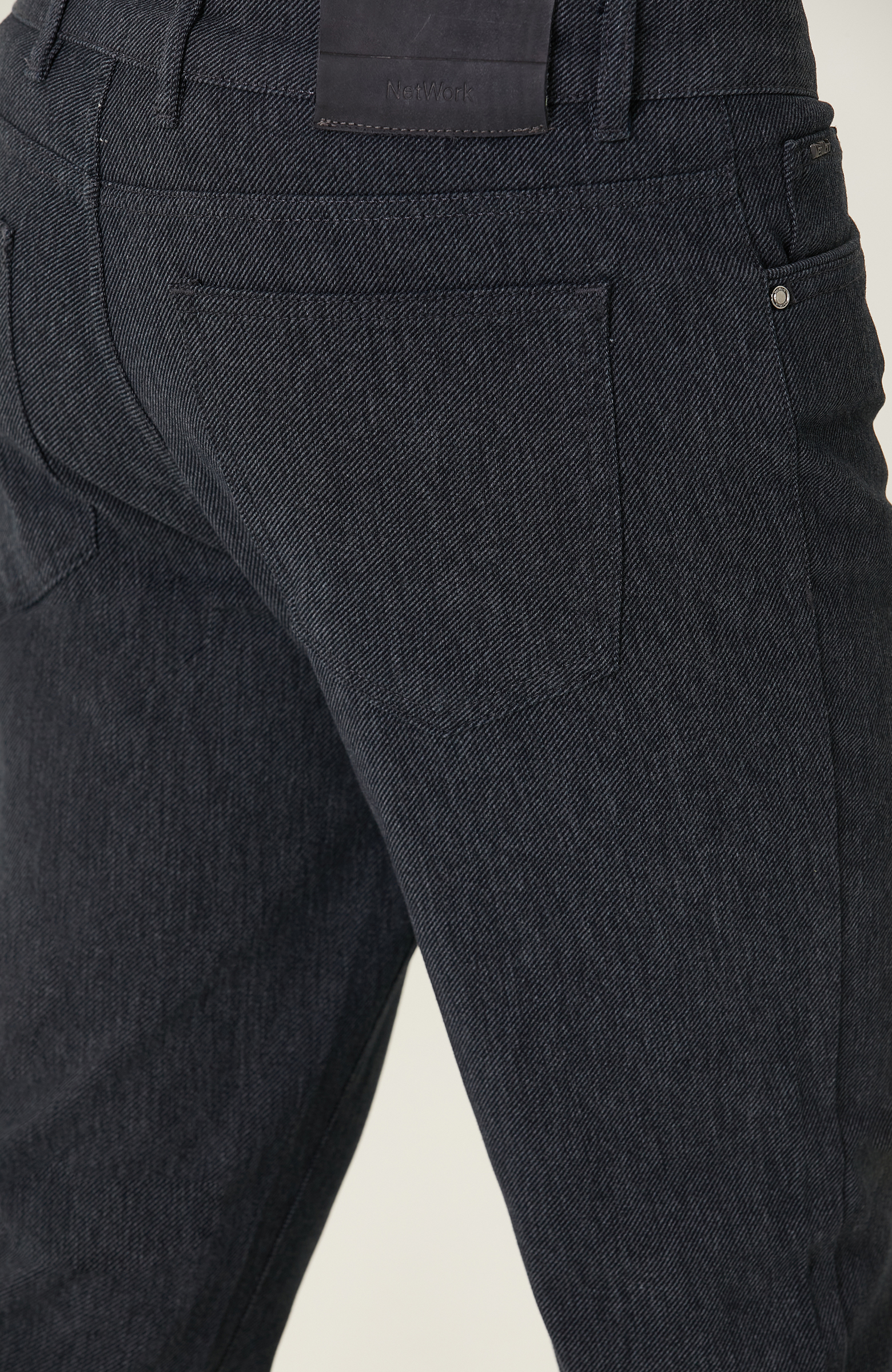 Lacivert Diyagonal Casual Pantolon