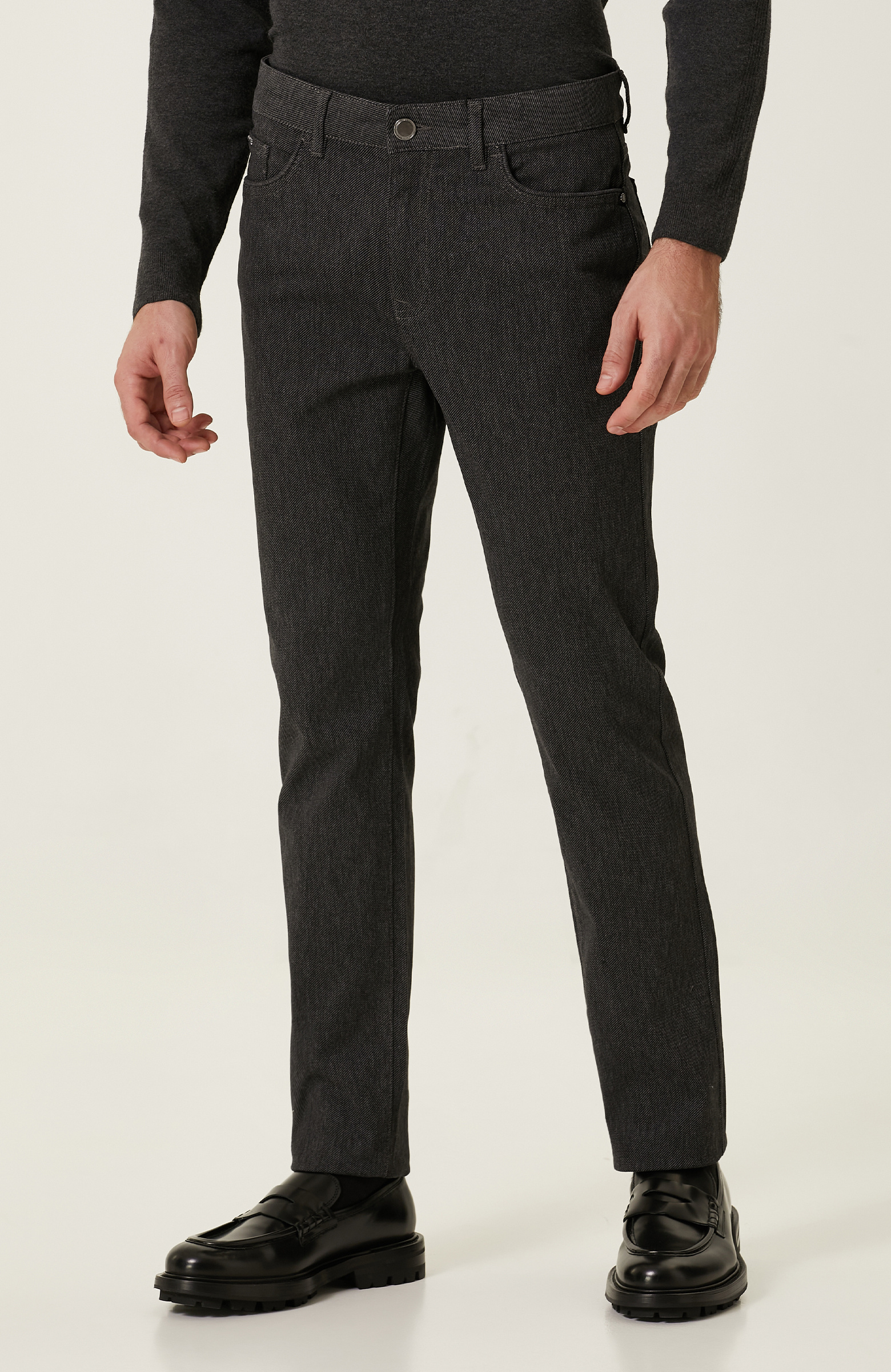 Antrasit Diyagonal Casual Pantolon