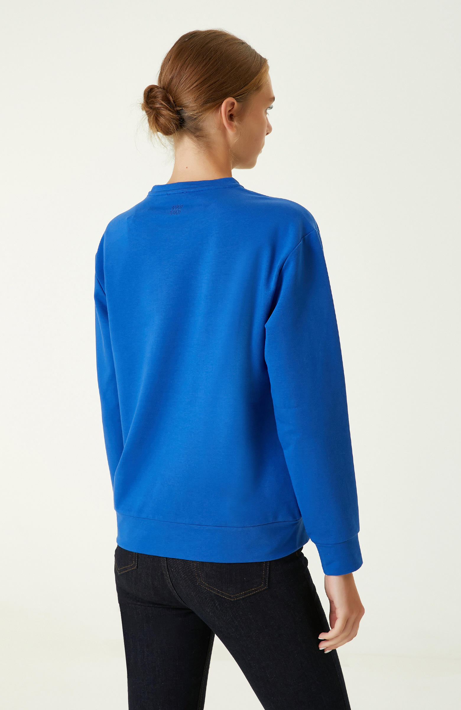 Royal Mavi Payetli Sweatshirt