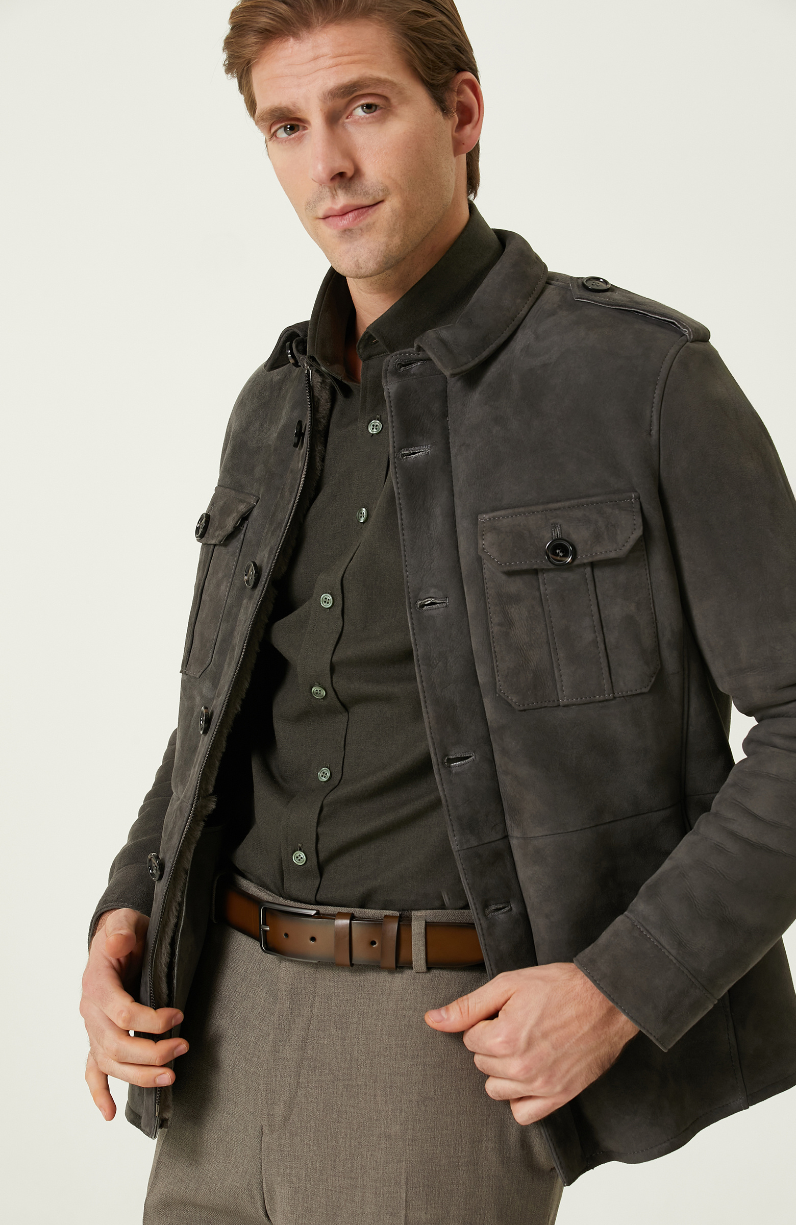 Mink Leather Coat