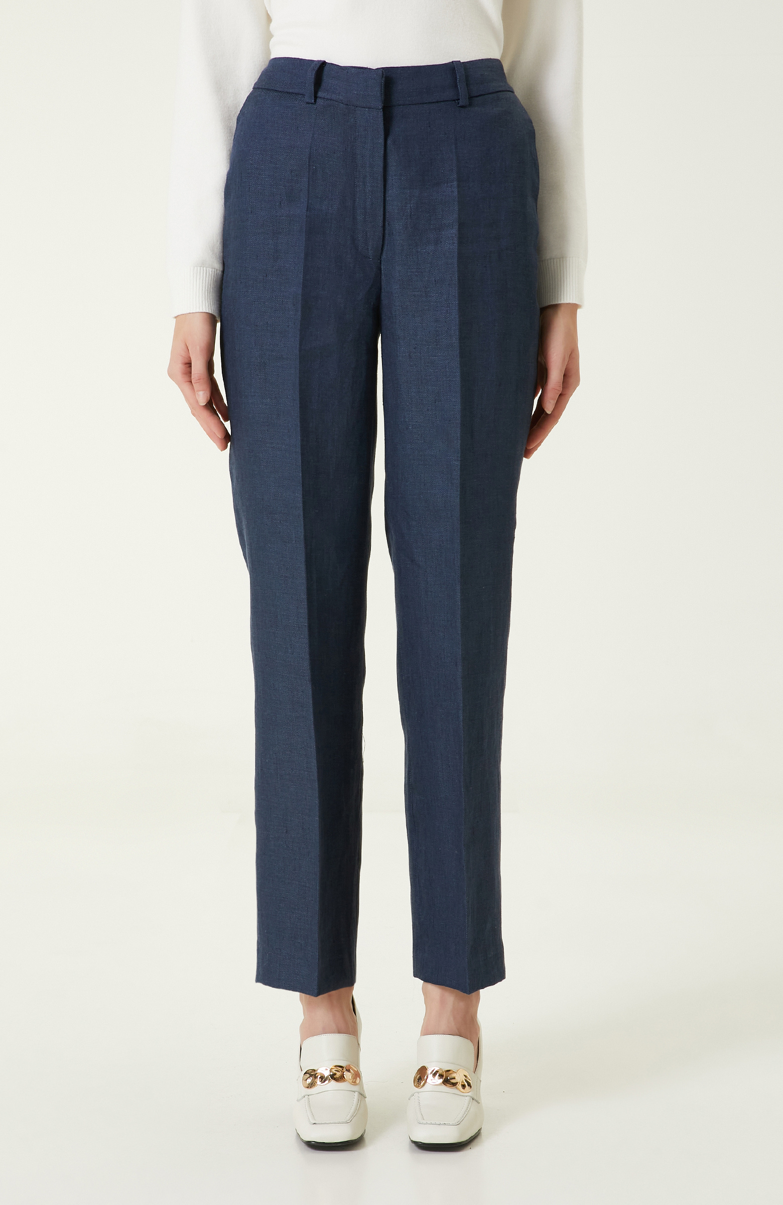 İndigo Keten Pantolon