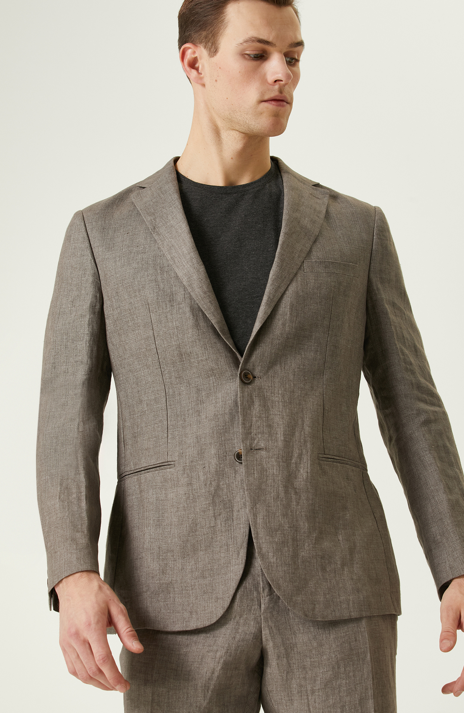 Vizon Keten Takım Elbise