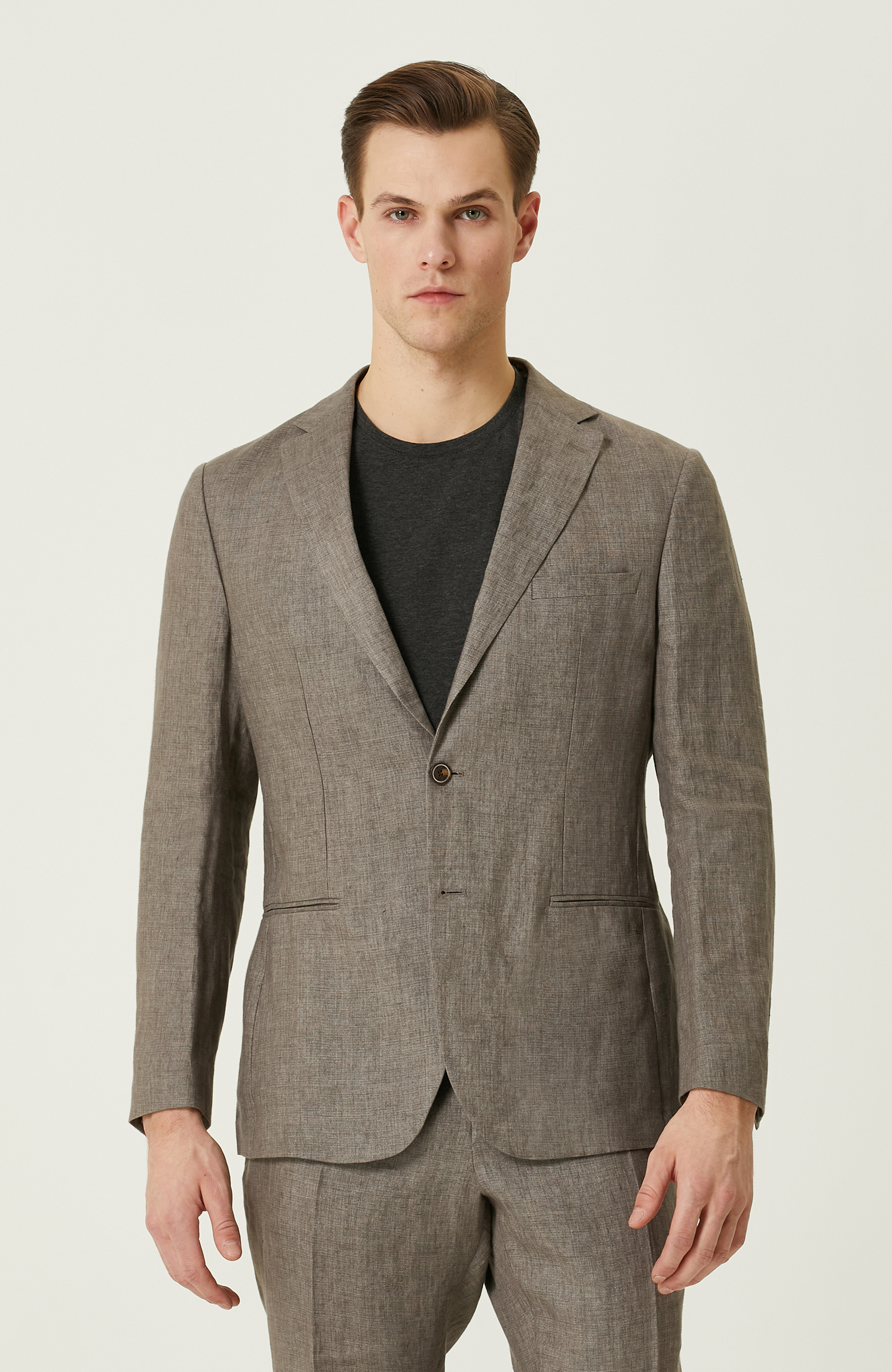 Vizon Keten Takım Elbise