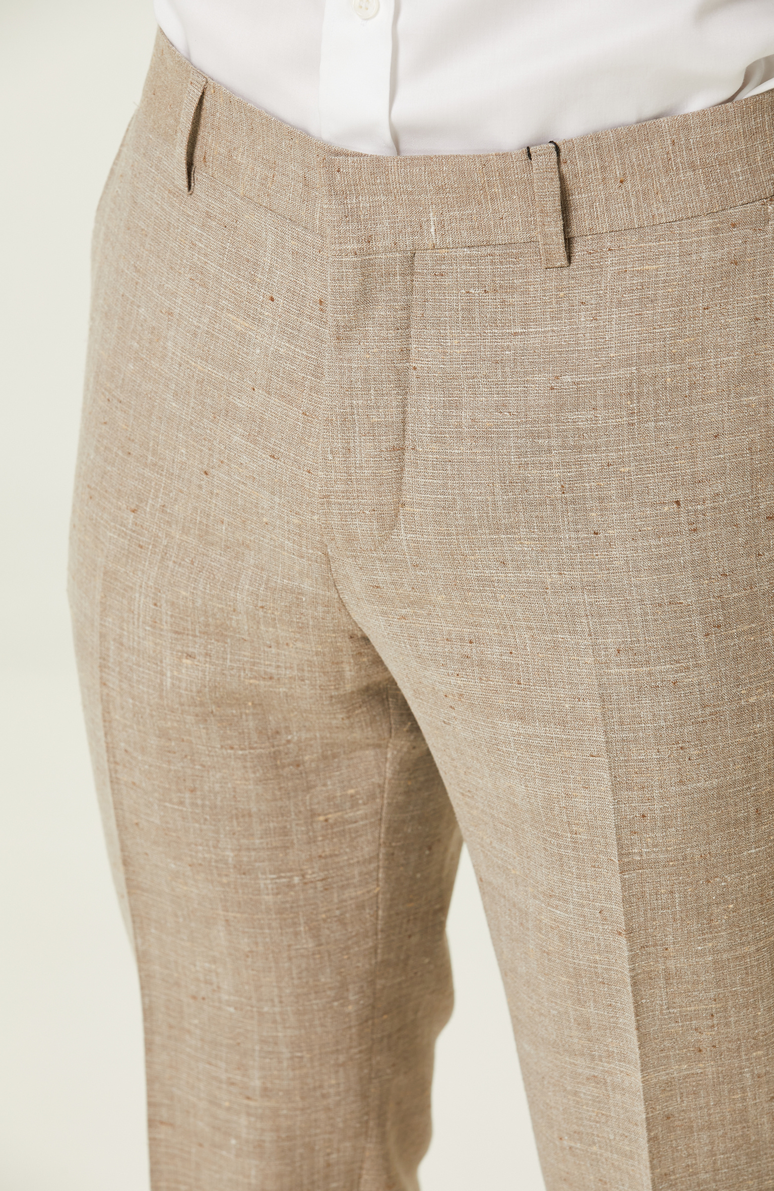 Limited Loro Beige Suit Made of Piana Fabric