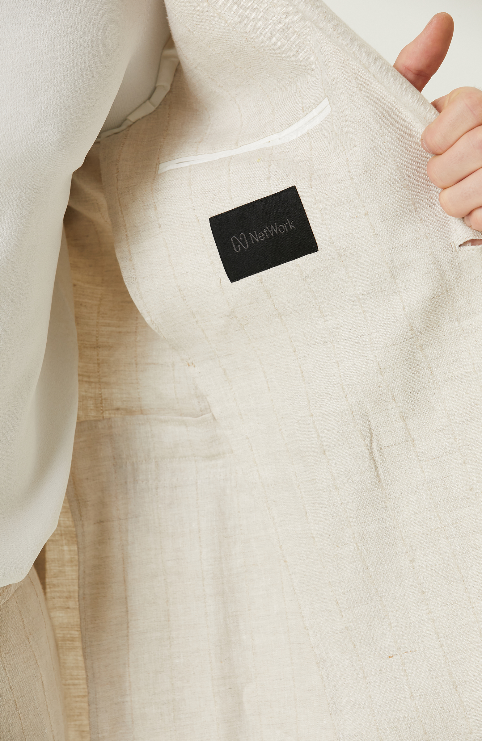 Limited Bej Keten Takım Elbise