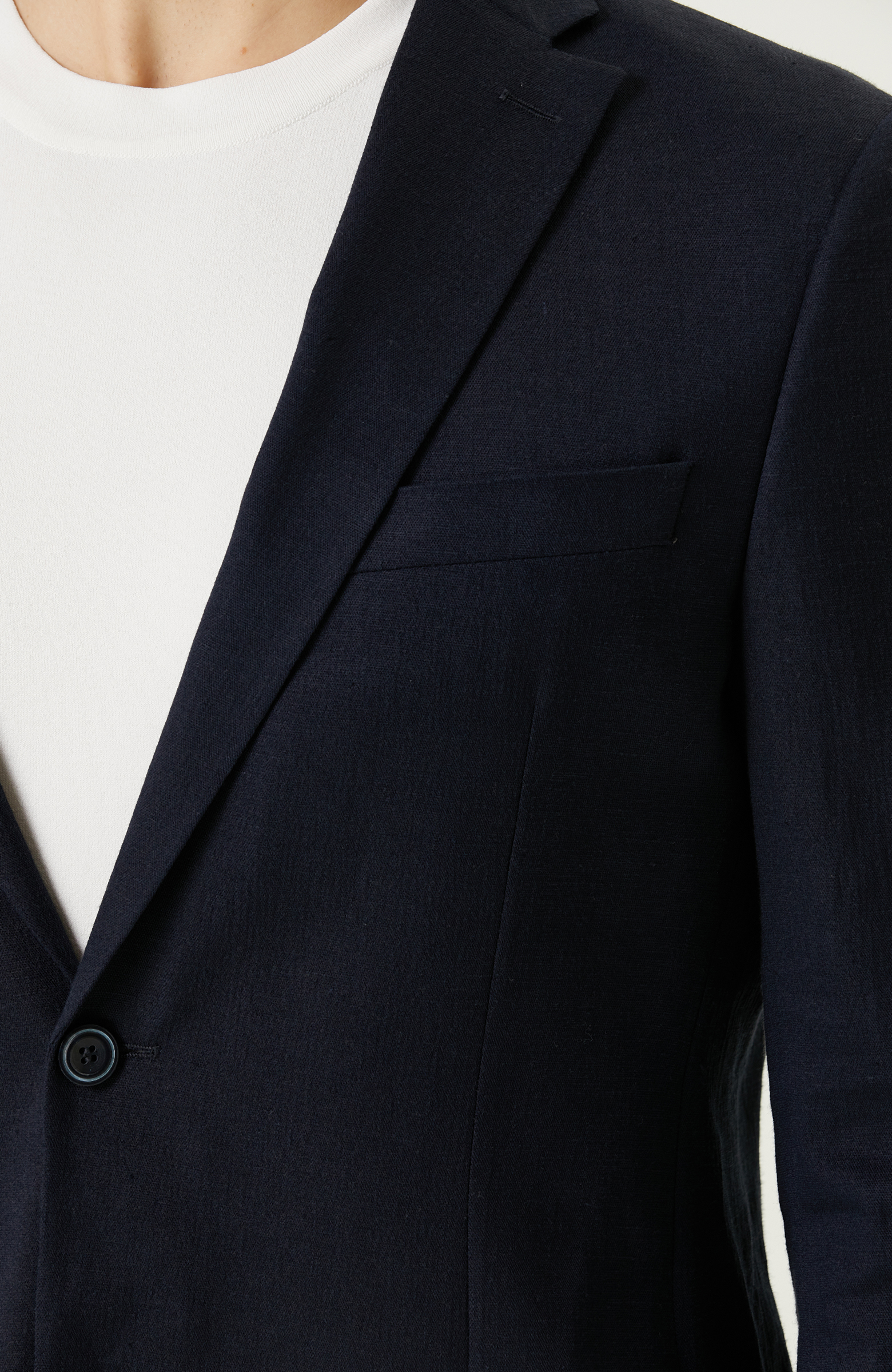 Lacivert Keten Takım Elbise