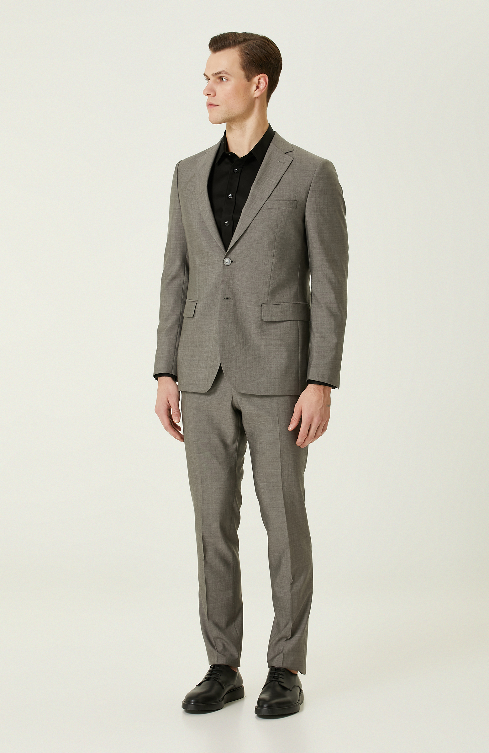 Gri Yün Takım Elbise