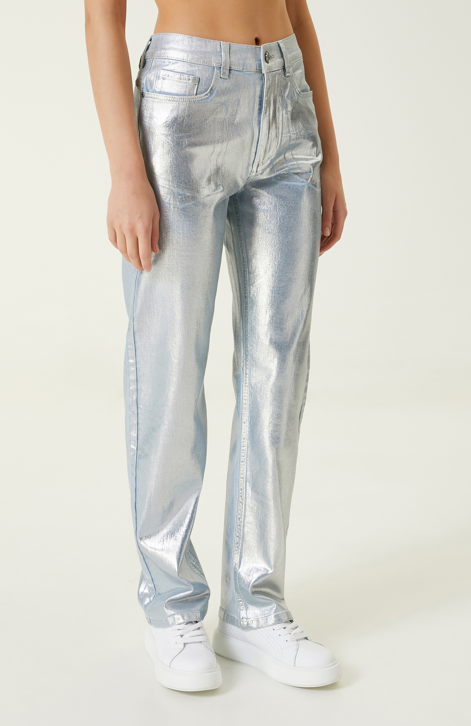 Açık Indigo Mavi Denim Pantolon