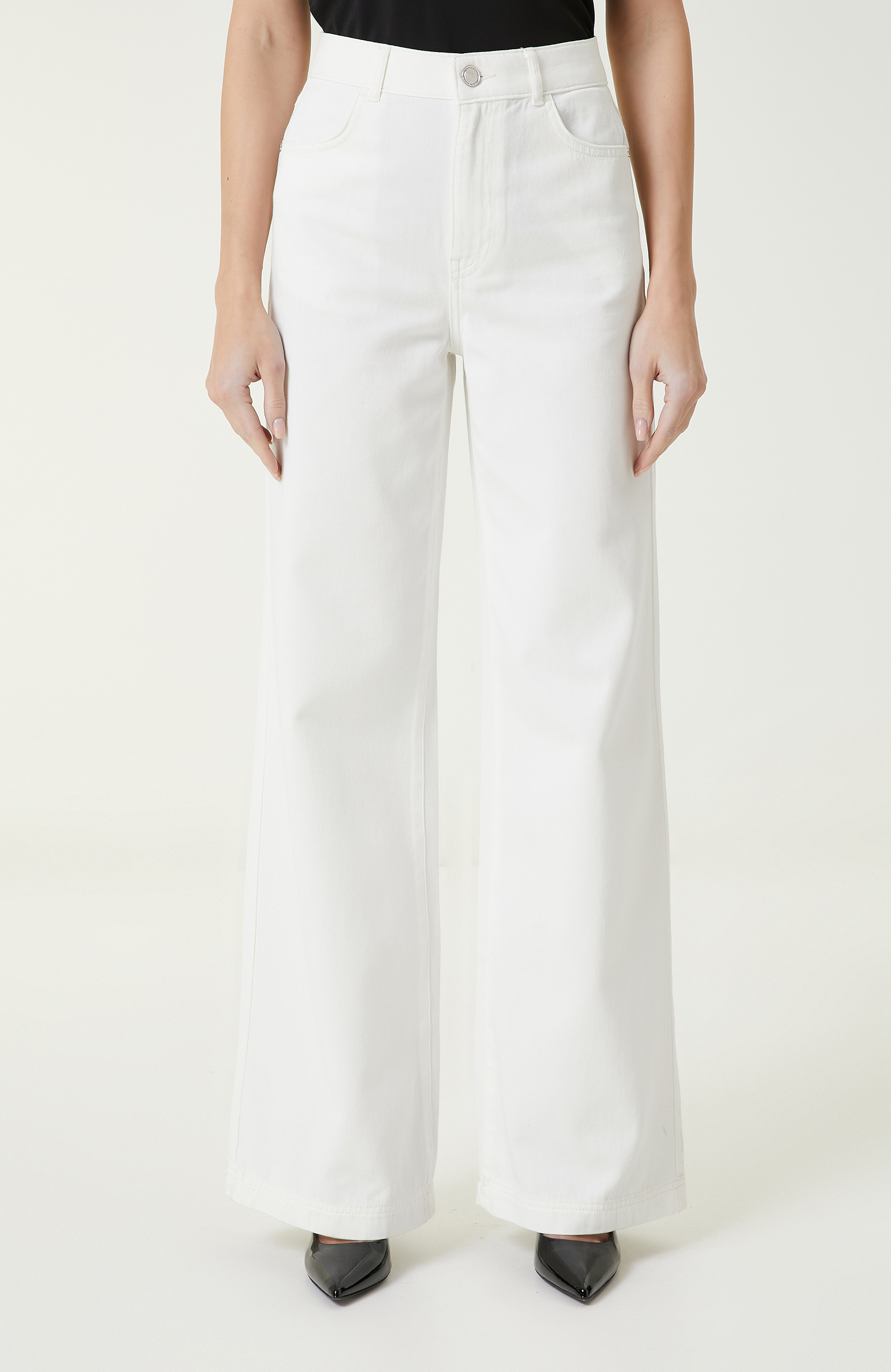 Beyaz Denim Pantolon