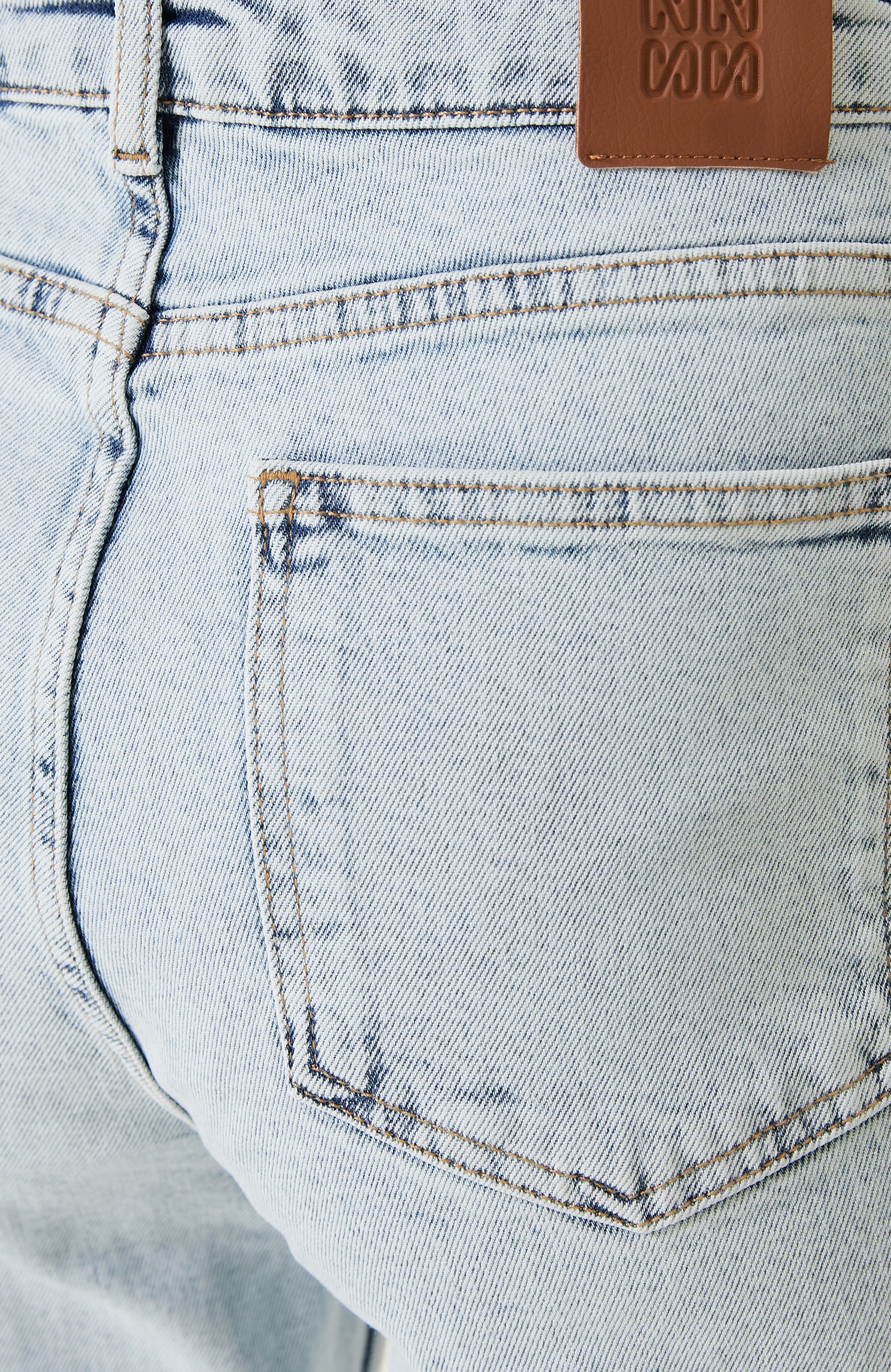 Açık Indigo Mavi Denim Pantolon_3