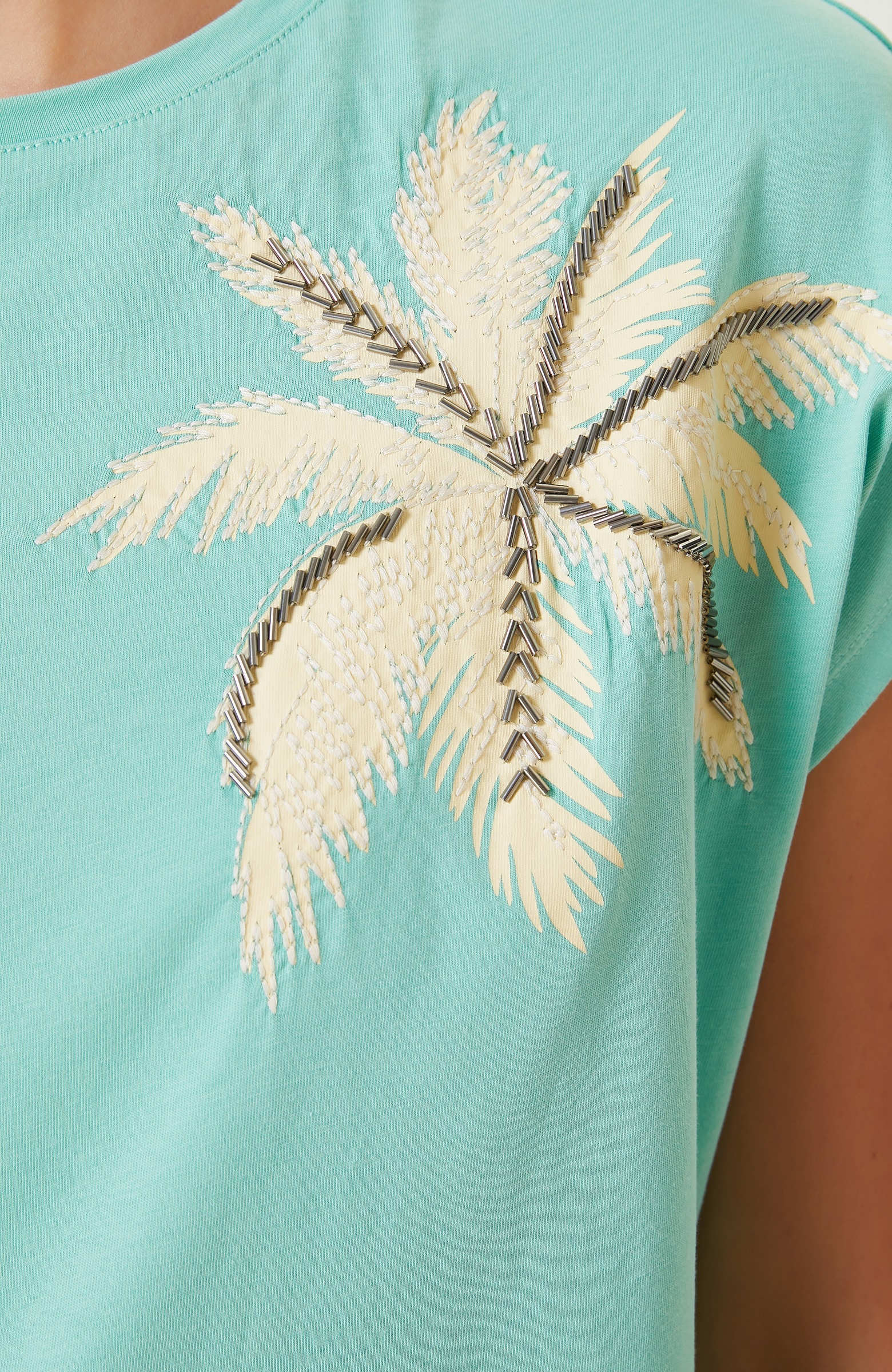 Mint Desenli T-shirt