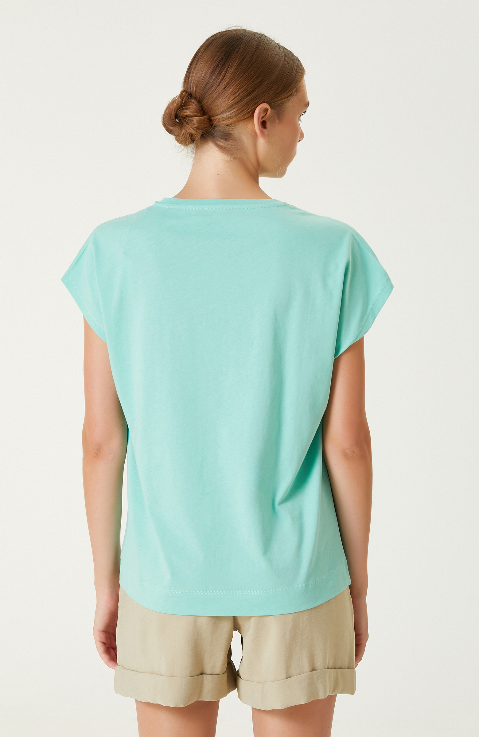 Mint Desenli T-shirt