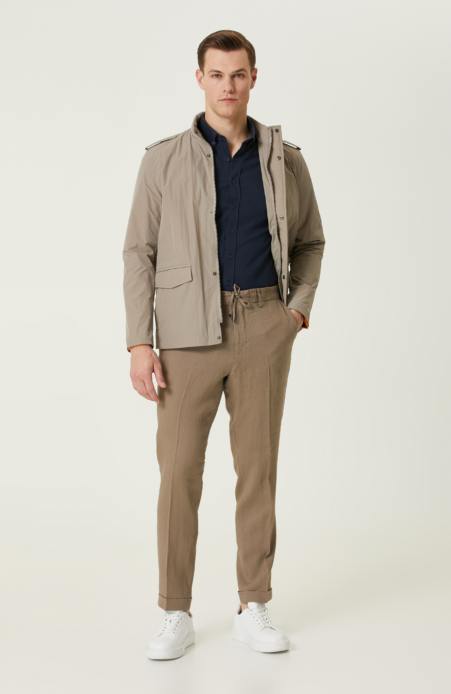 Vizon Keten Pantolon