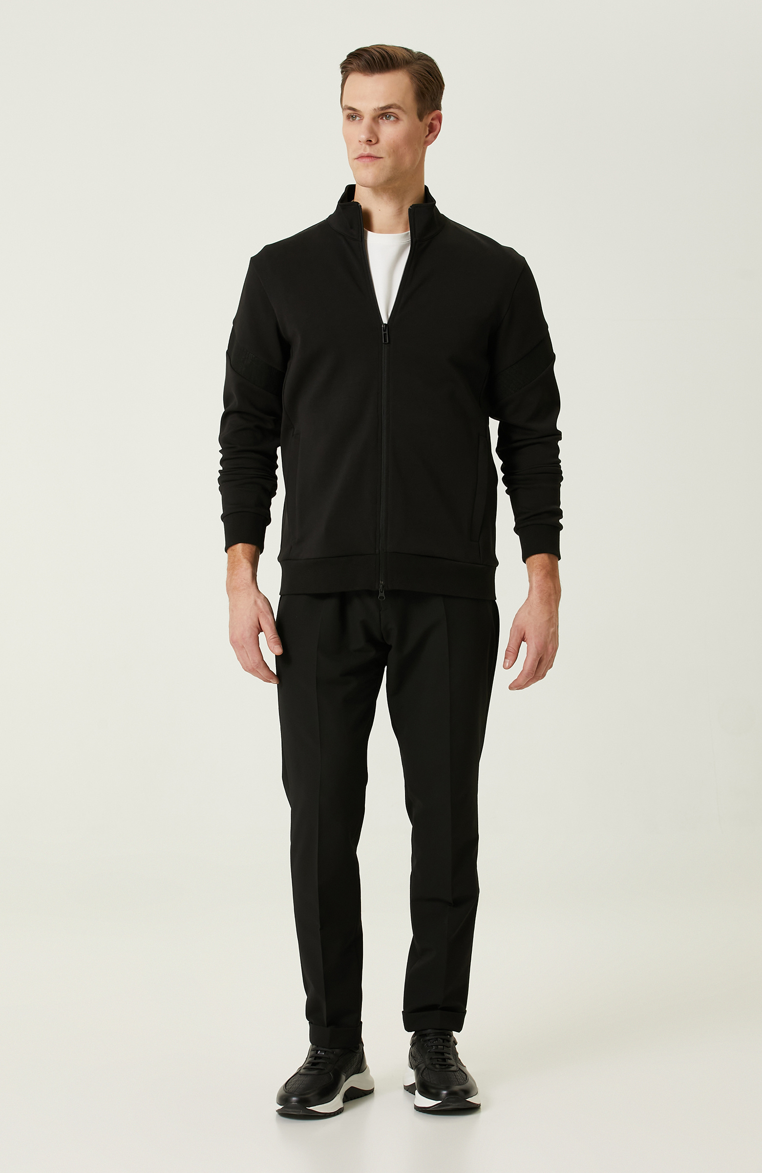 N-Tech Siyah Gofreli Pantolon