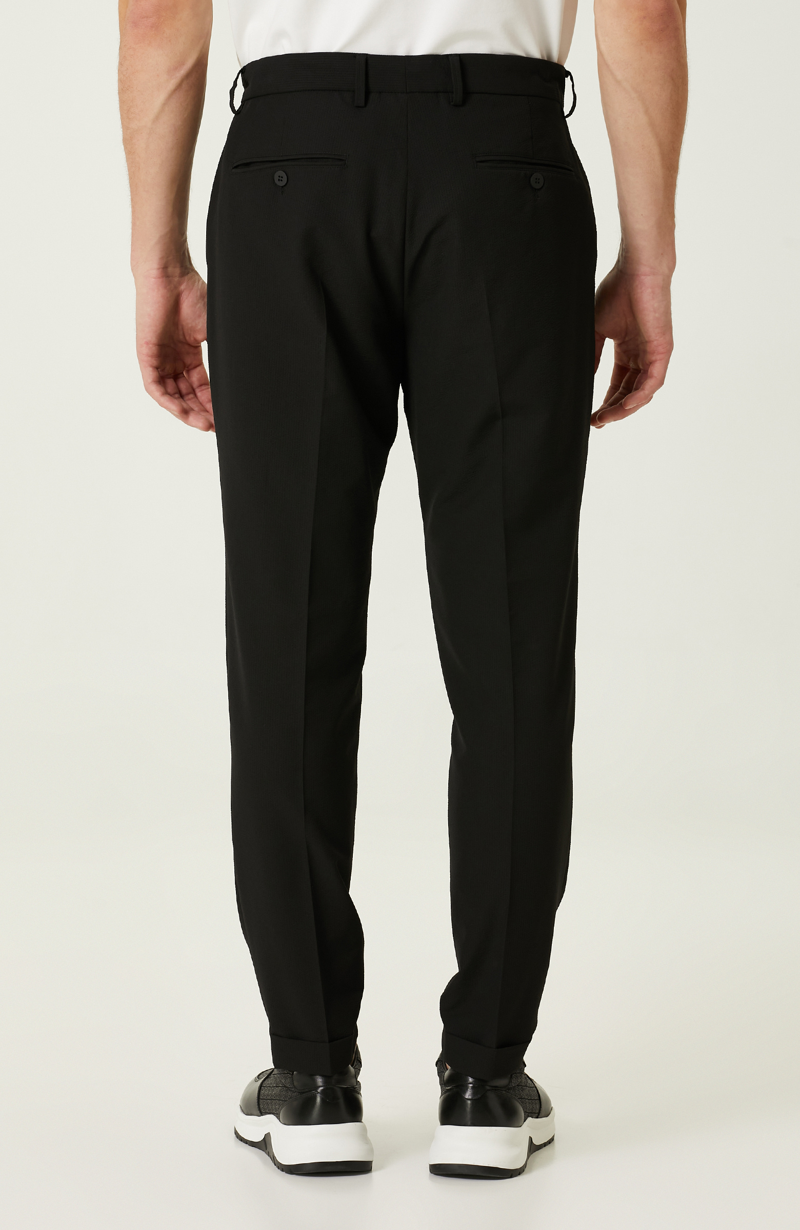 N-Tech Siyah Gofreli Pantolon