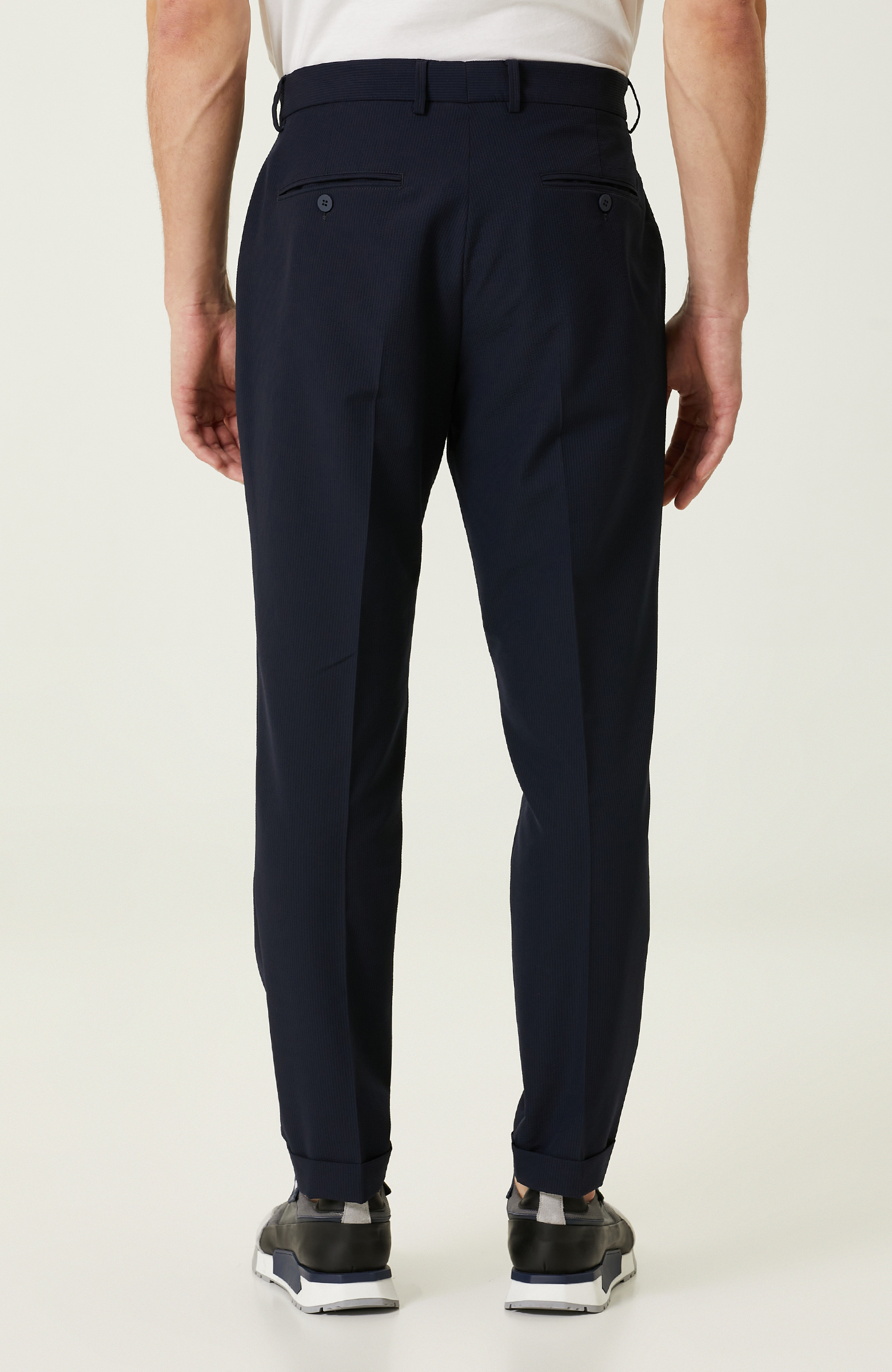 N-Tech Lacivert Gofreli Pantolon