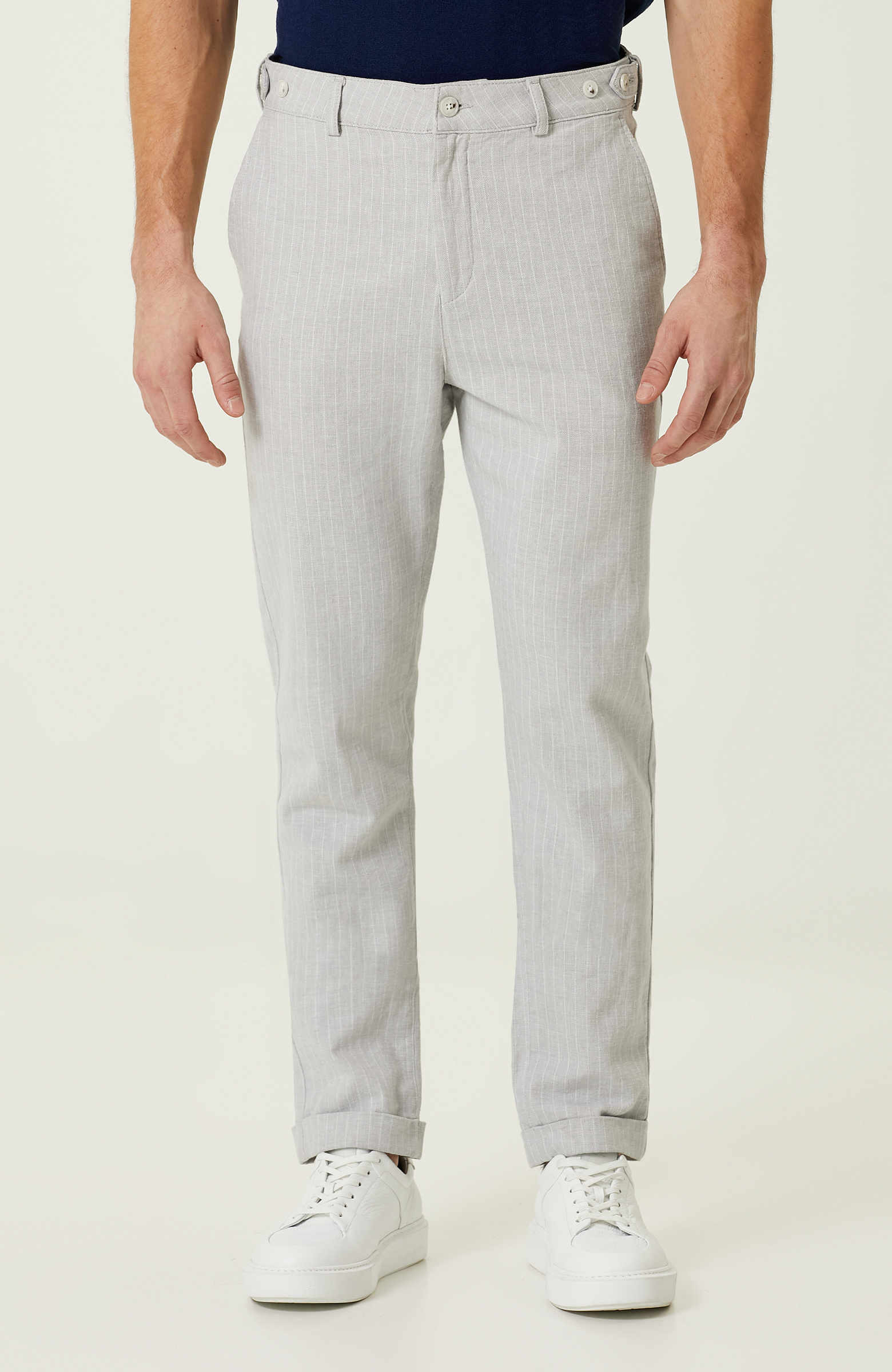 Gri Çizgili Pantolon