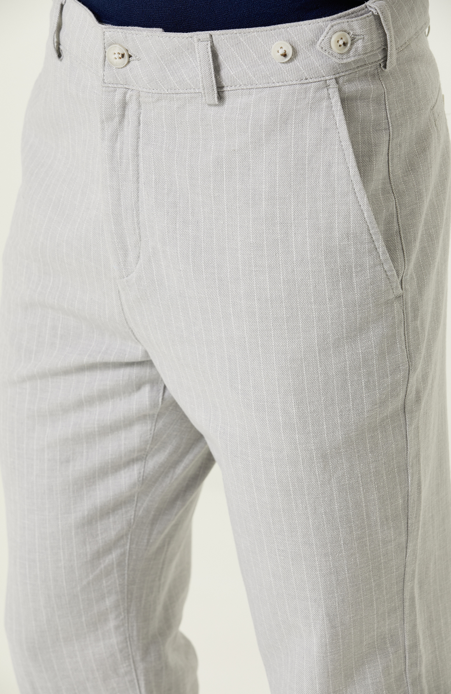 Gri Çizgili Pantolon