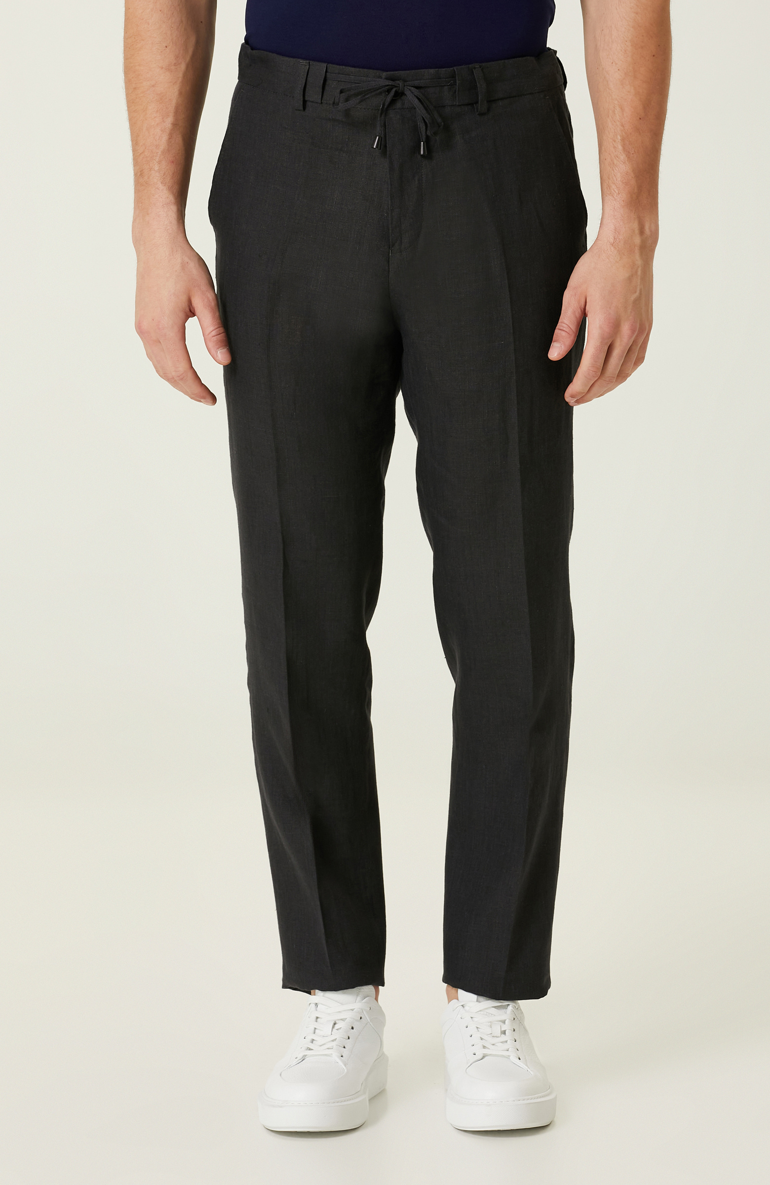 Siyah Keten Pantolon