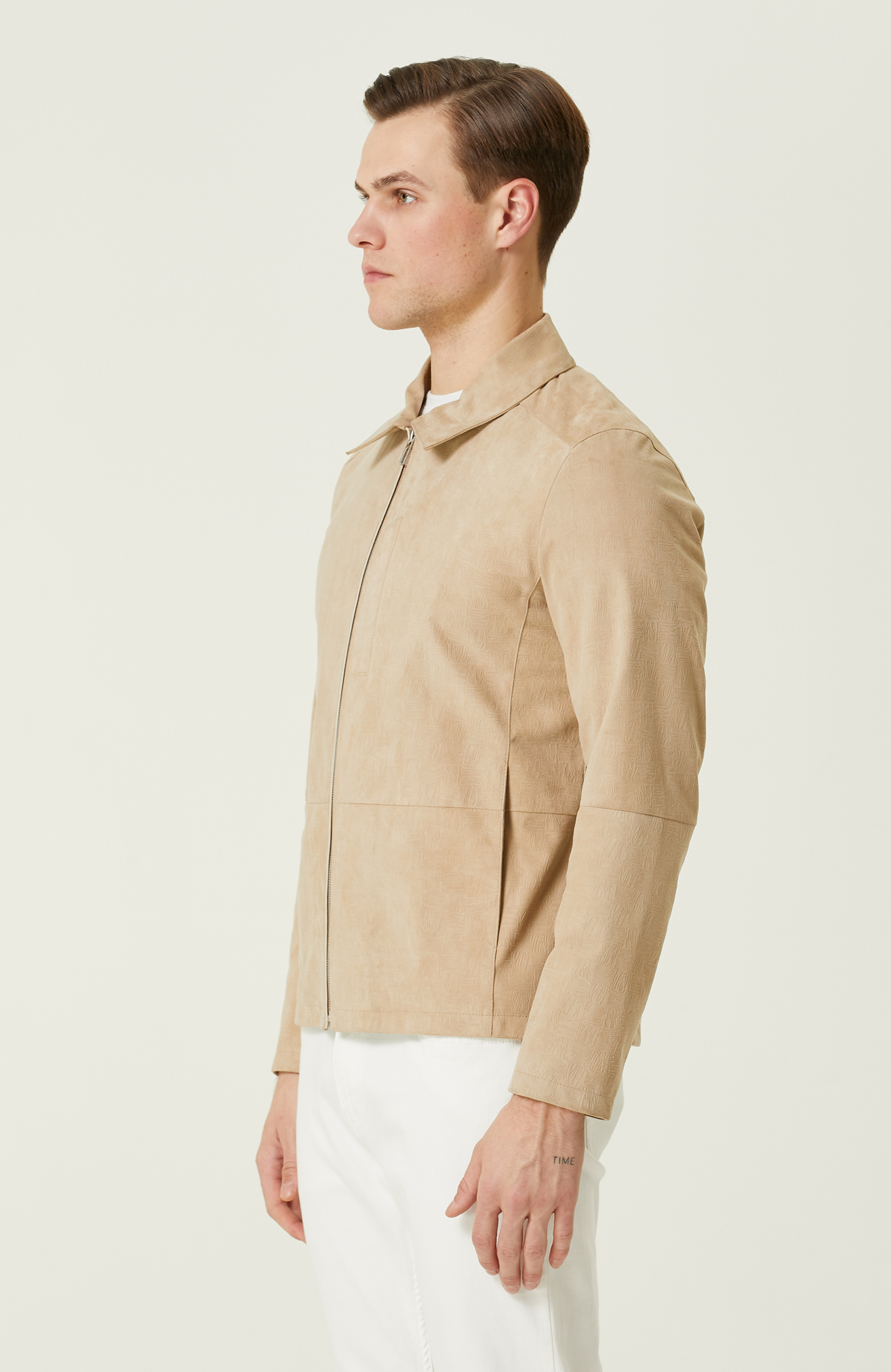  Limited Bej Süet Mont