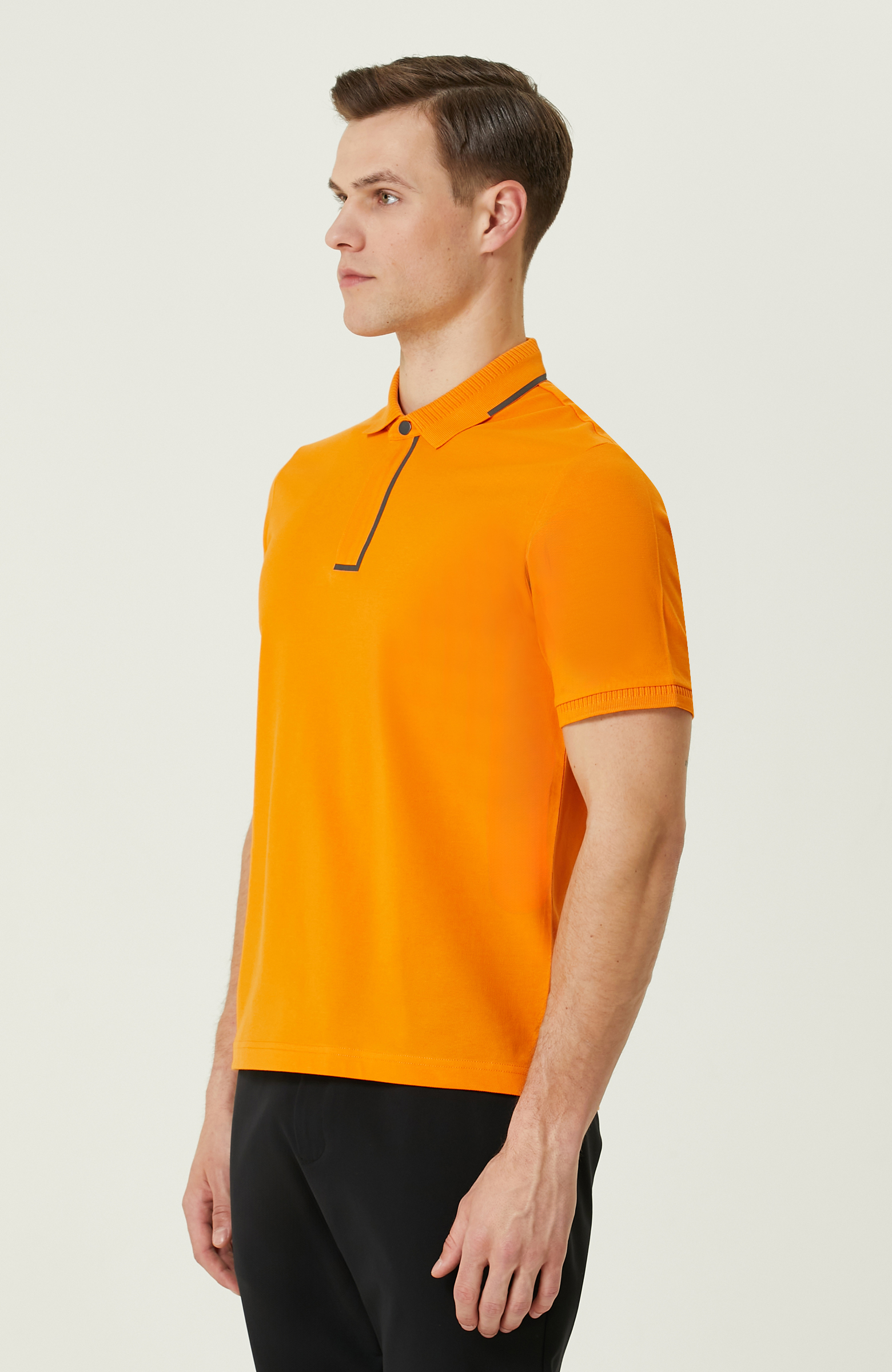 Turuncu Polo Yaka T-Shirt_3