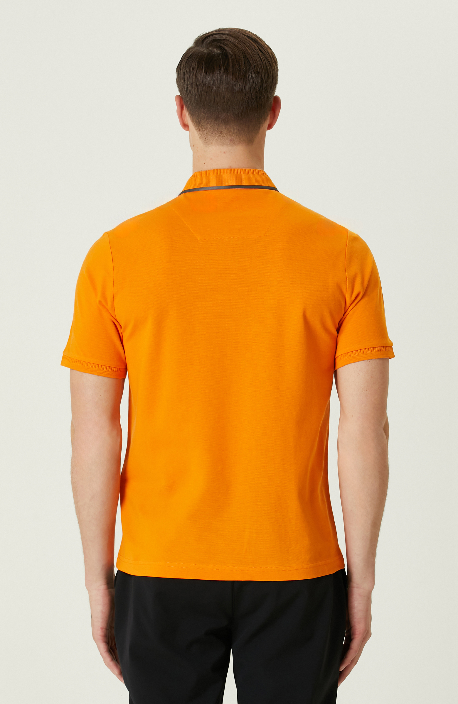 Turuncu Polo Yaka T-Shirt_4