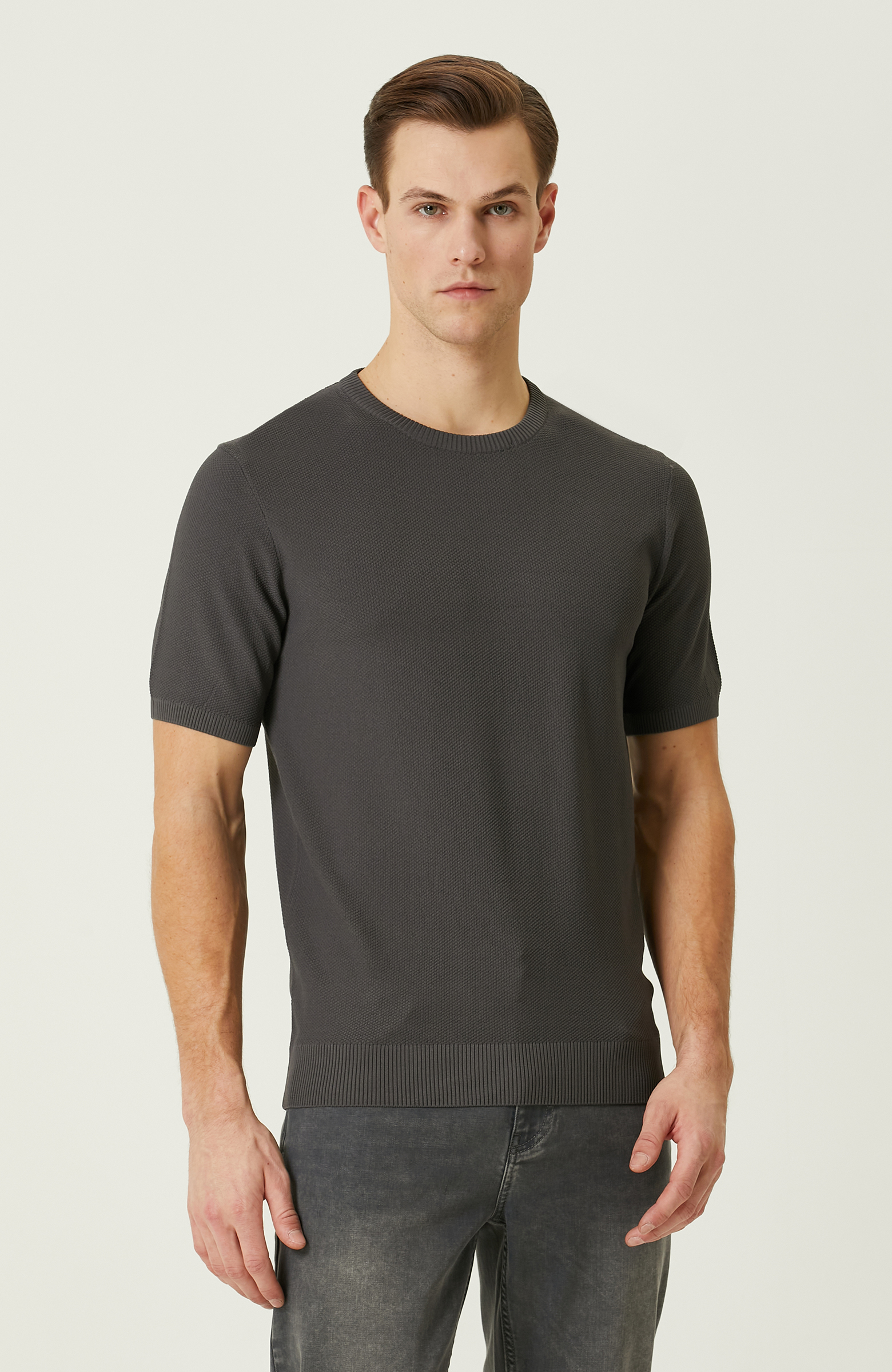 Antrasit Jakarlı Kazak