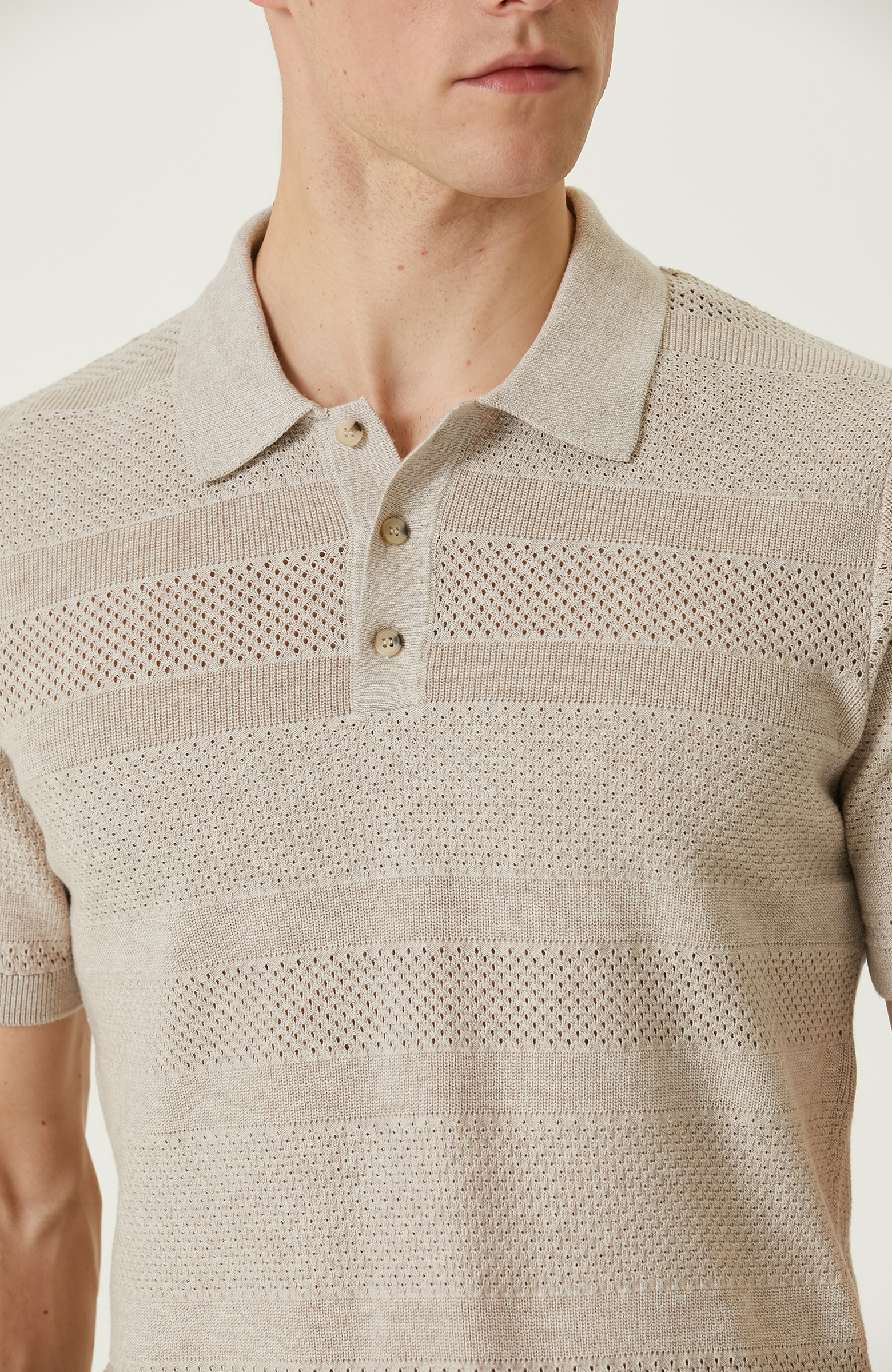 Naturel Polo Yaka Kazak