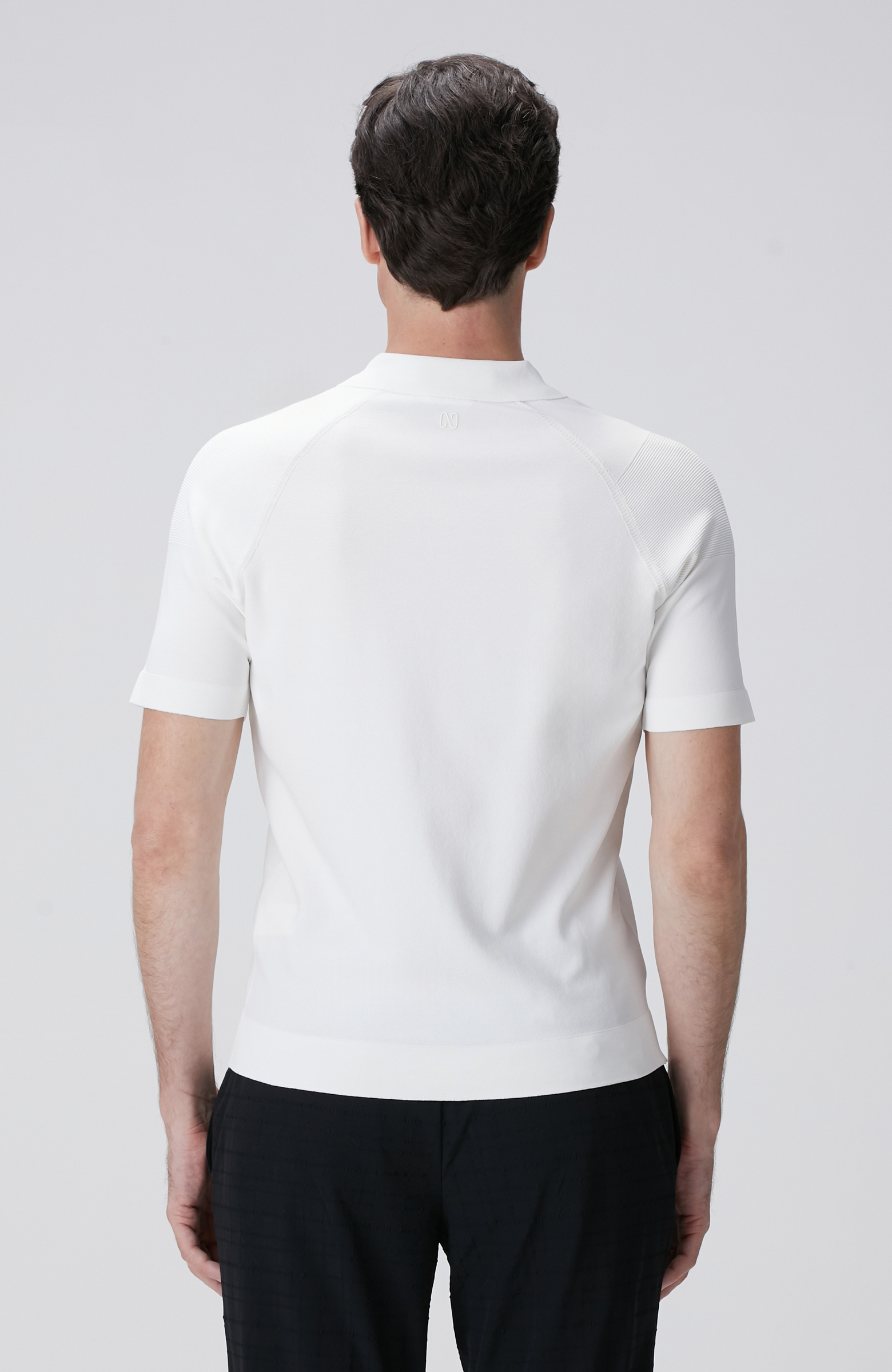 Kırık Beyaz Polo Yaka Triko