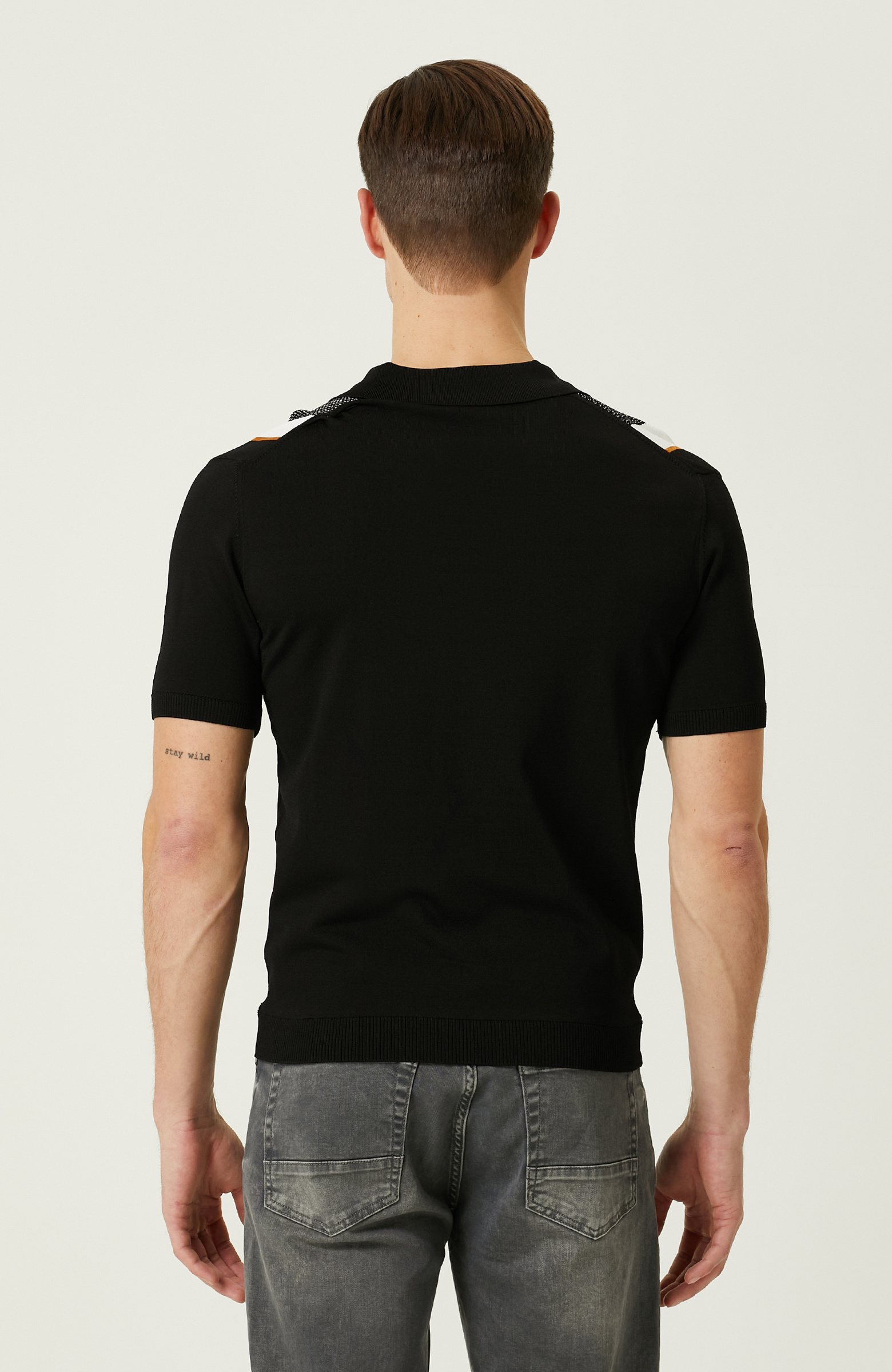  Siyah Polo Yaka T-Shirt