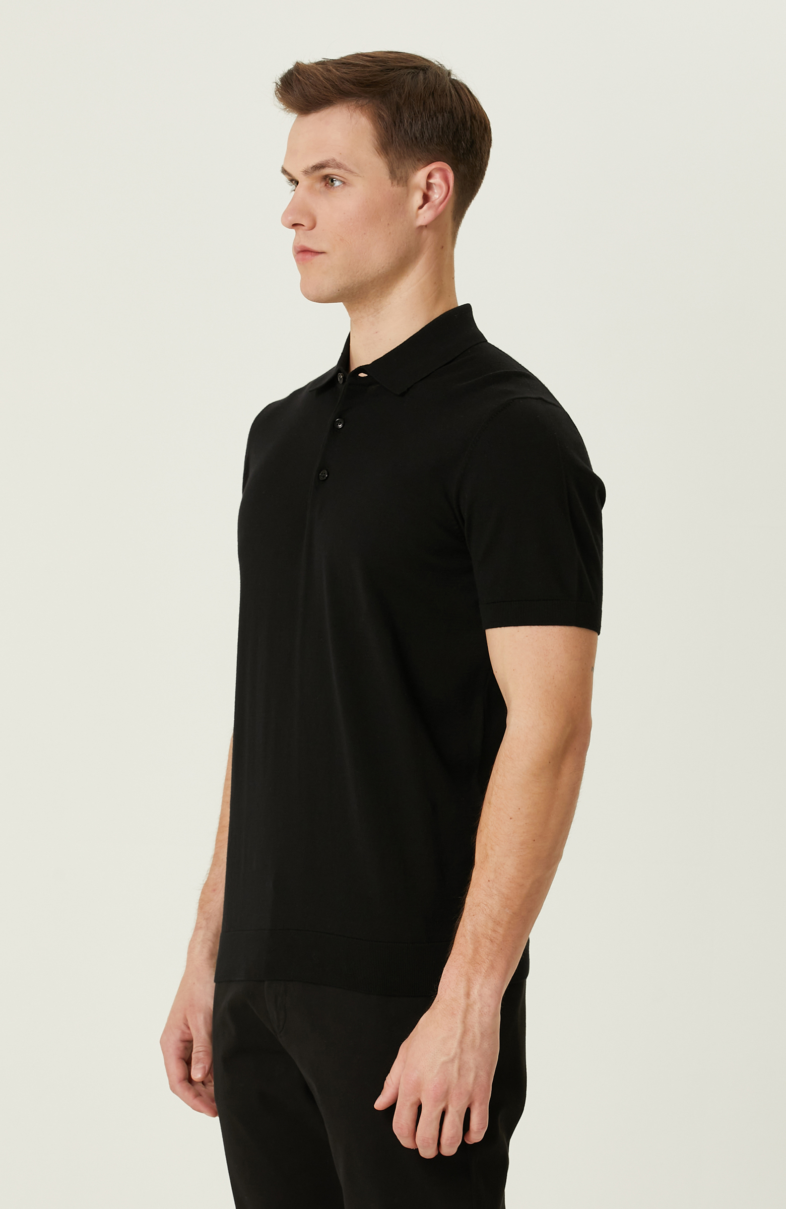 Siyah Polo Yaka Kazak_3