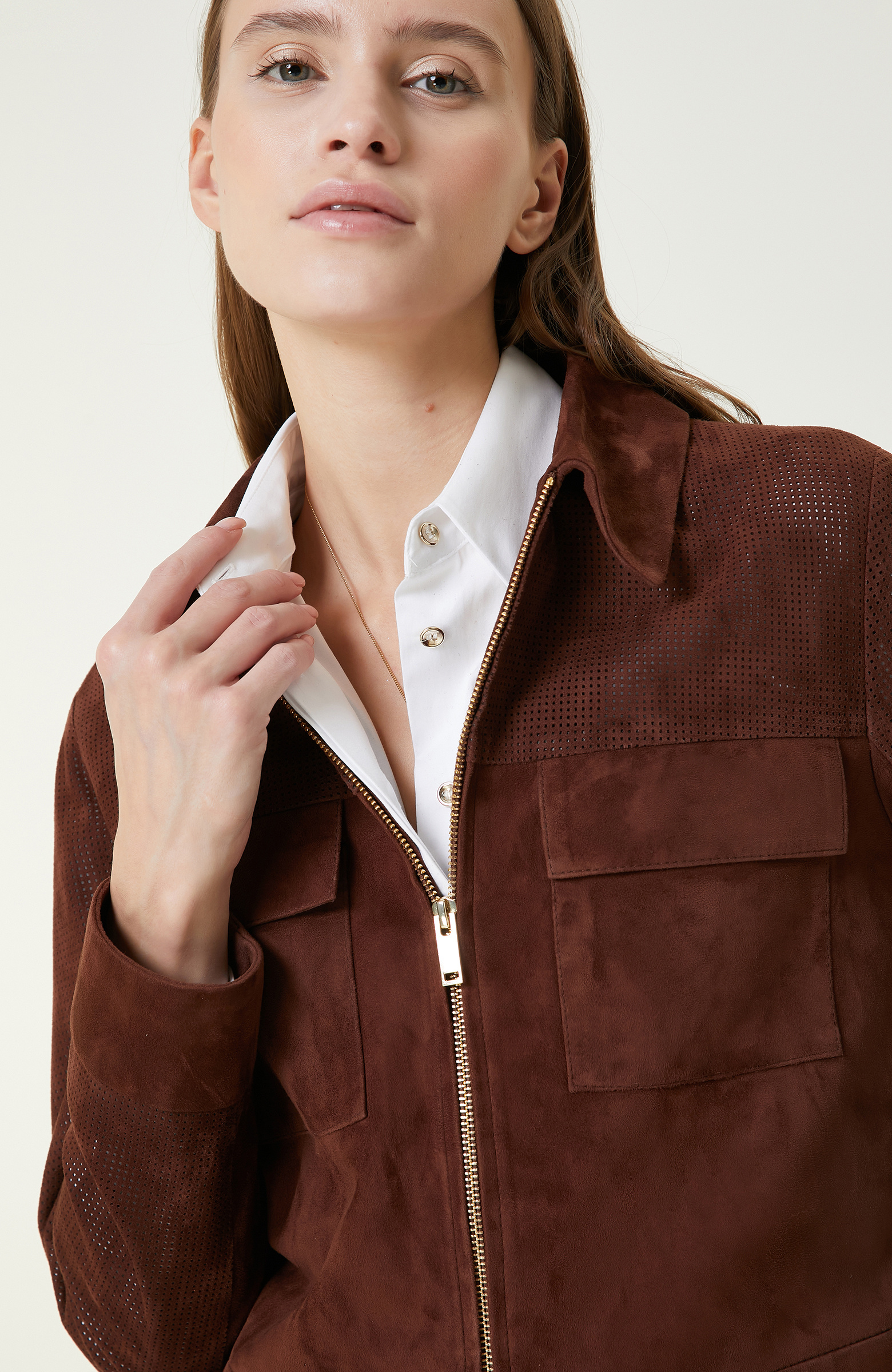Brown Leather Coat