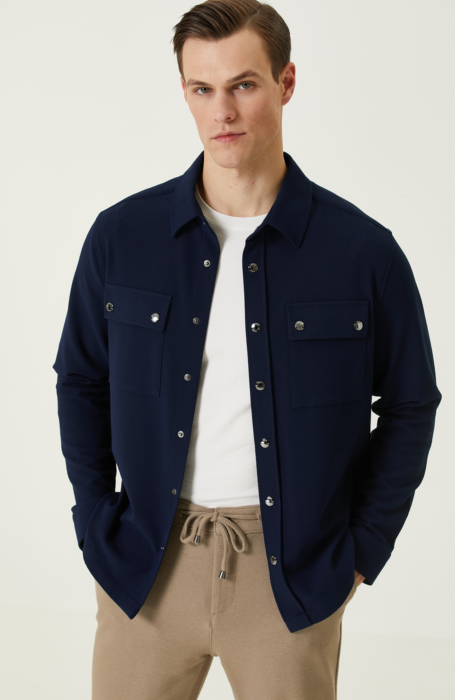 Lacivert Dış Gömlek