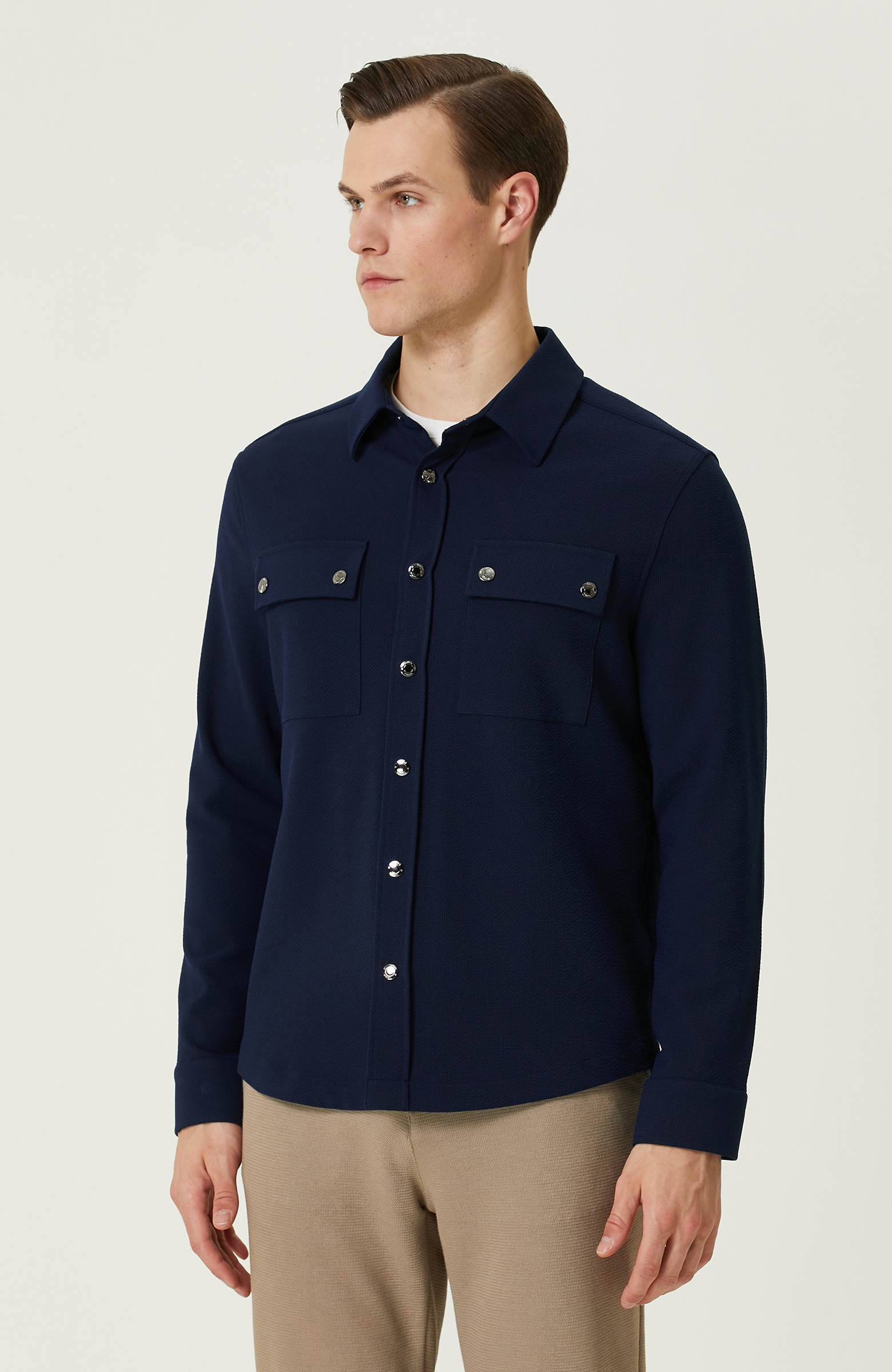 Lacivert Dış Gömlek