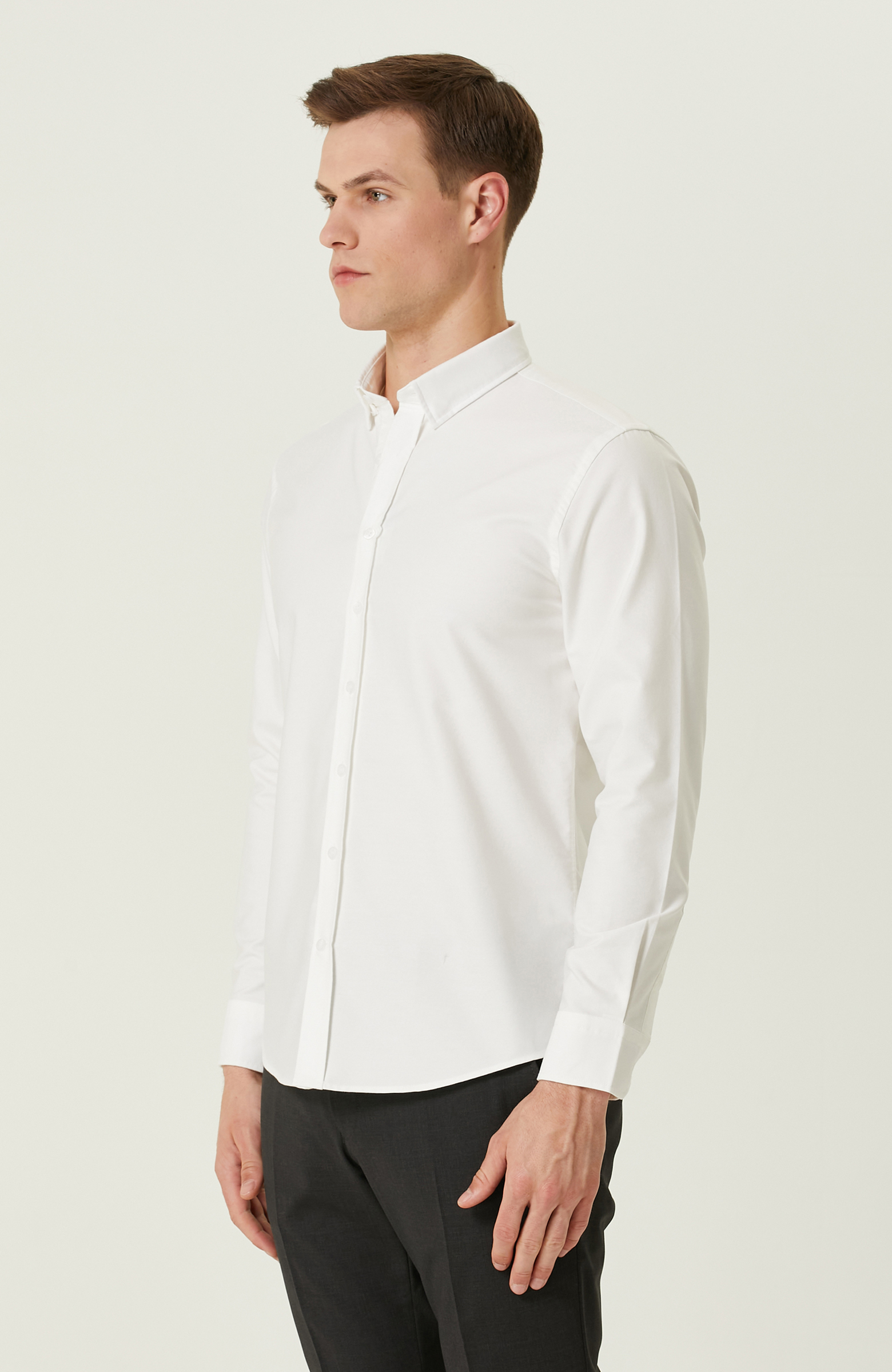 Beyaz Oxford Gömlek