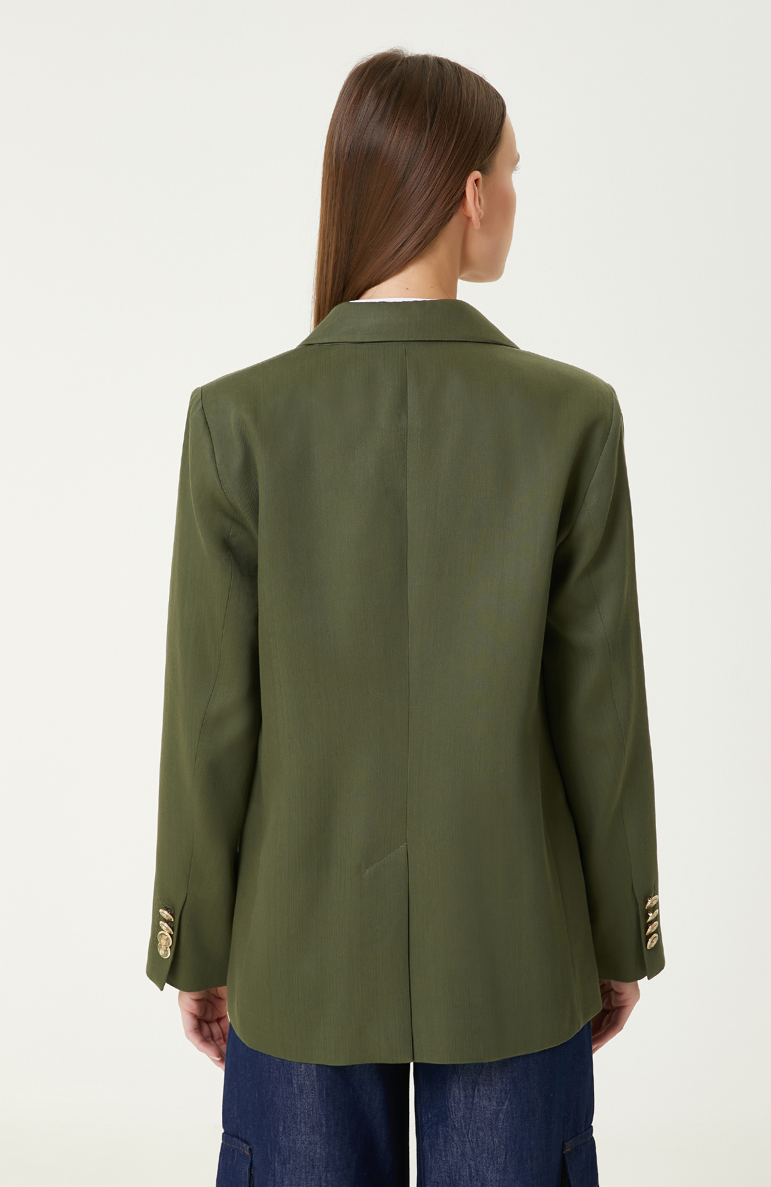  Haki Blazer Ceket