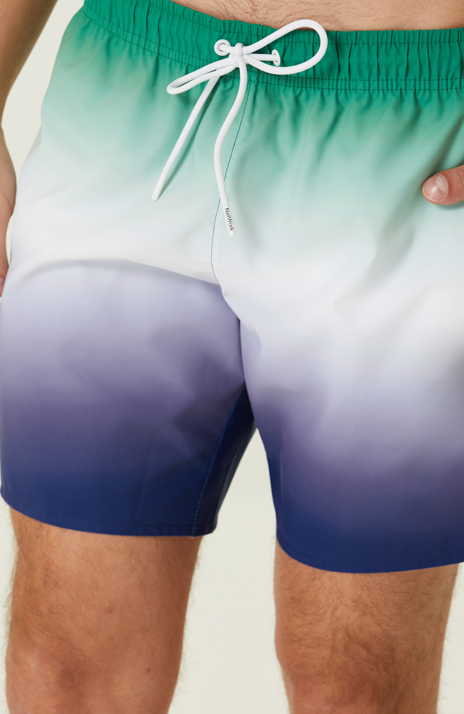 Yeşil Beyaz Degradeli Mayo