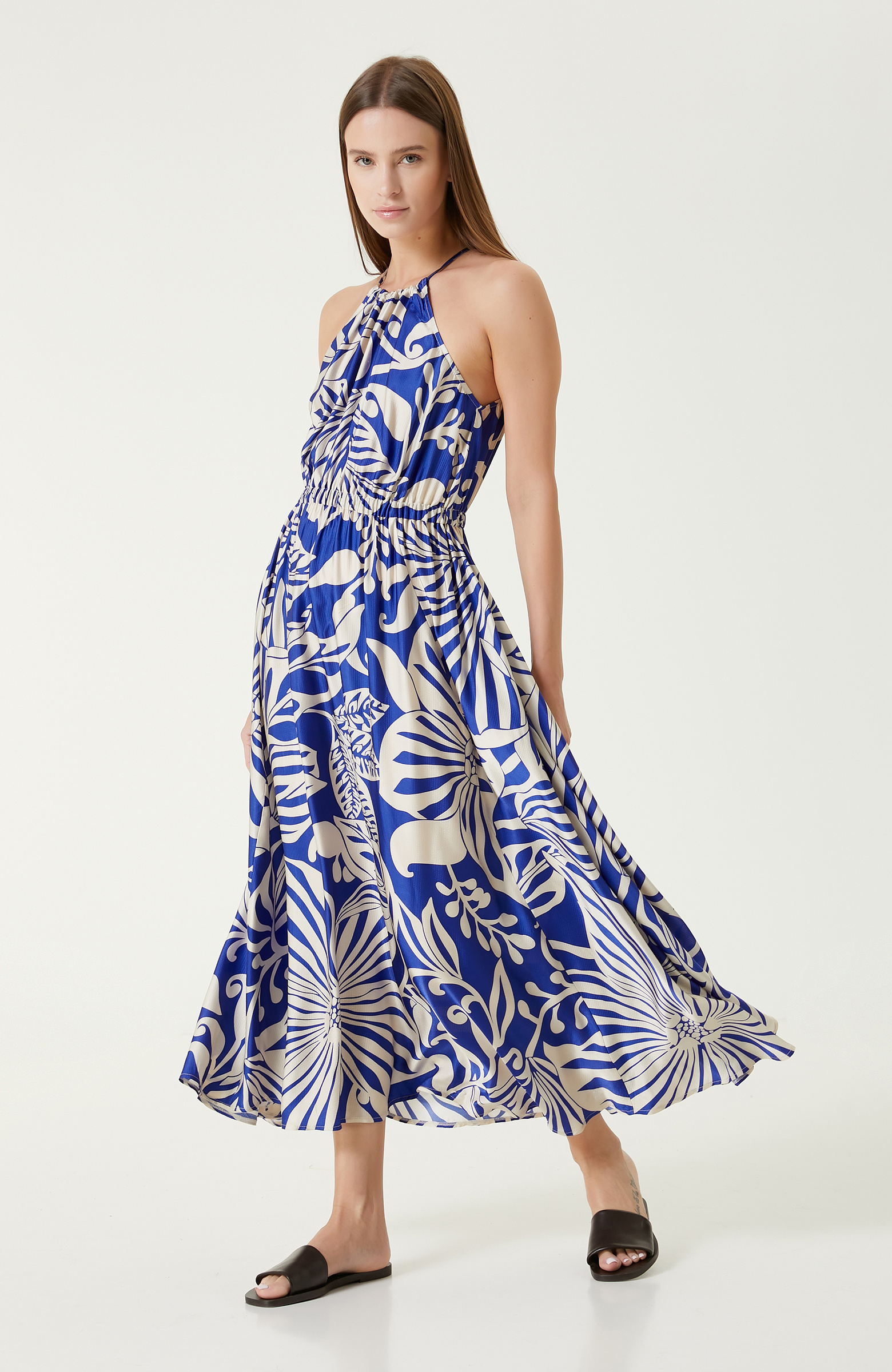 Sax Print Dress