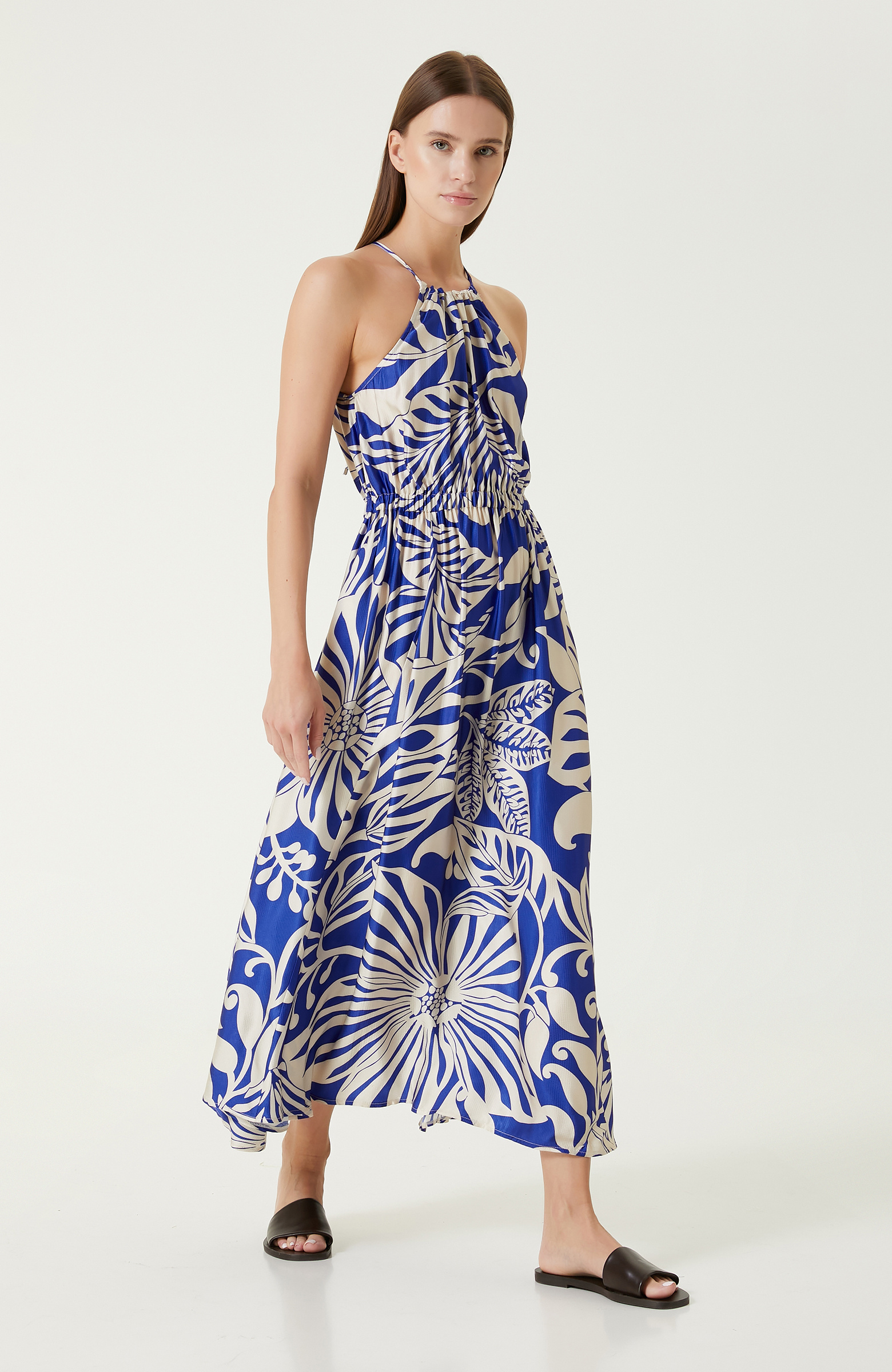 Sax Print Dress