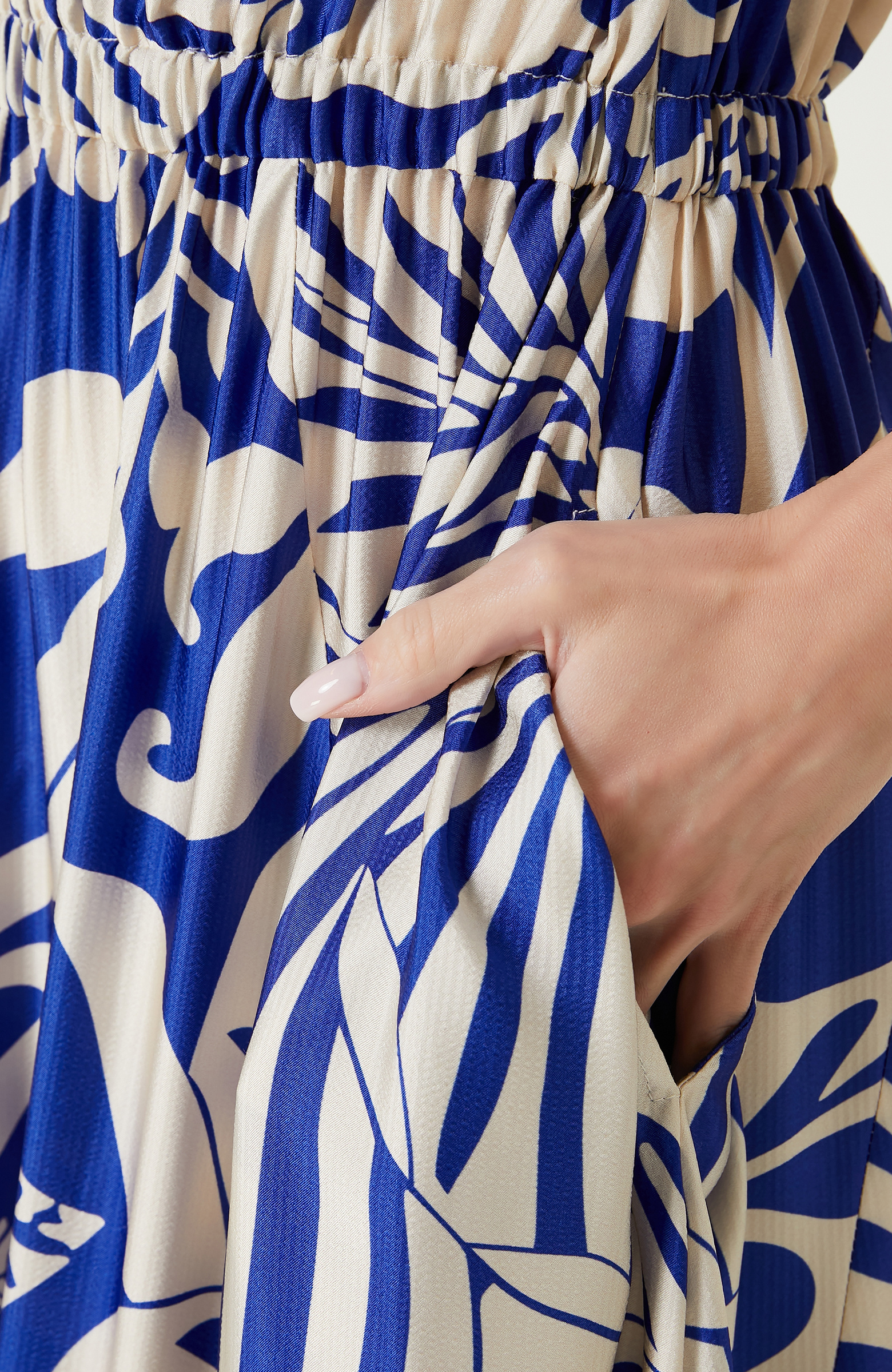 Sax Print Dress