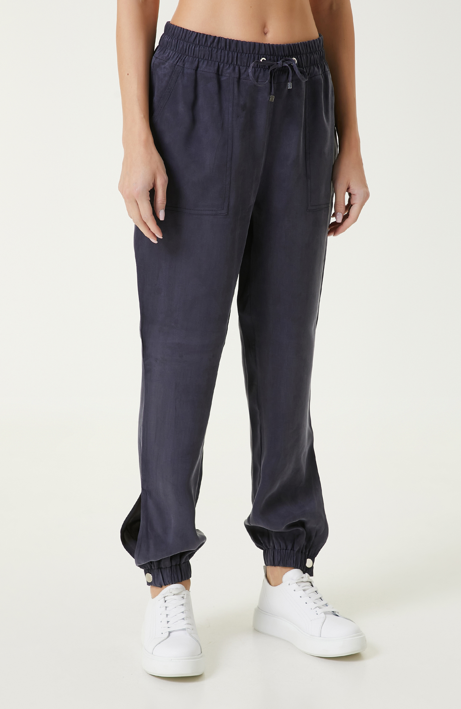  Lacivert Keten Pantolon