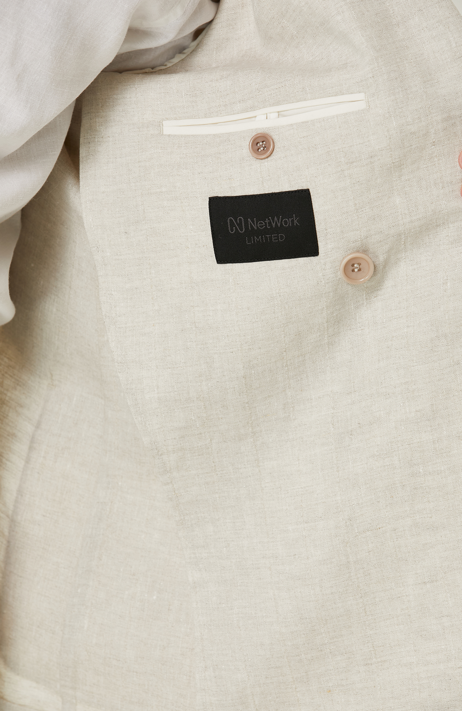 Limited Bej Keten Takım Elbise