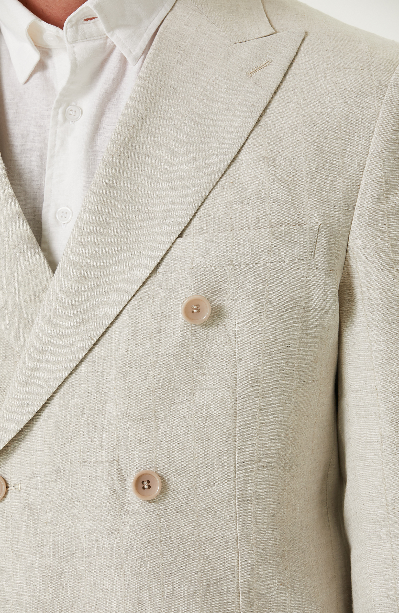 Limited Bej Keten Takım Elbise