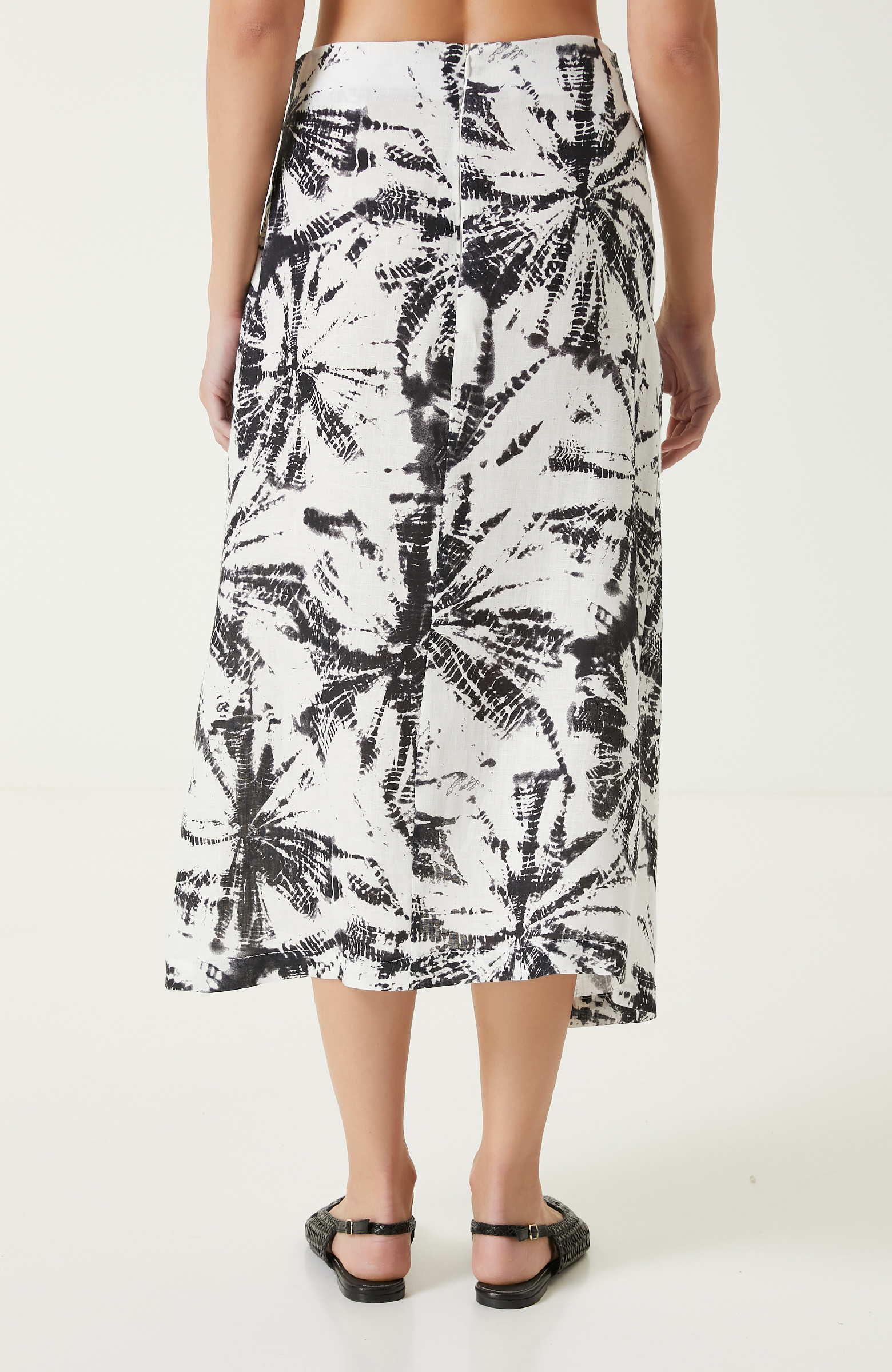 Black White Patterned Skirt