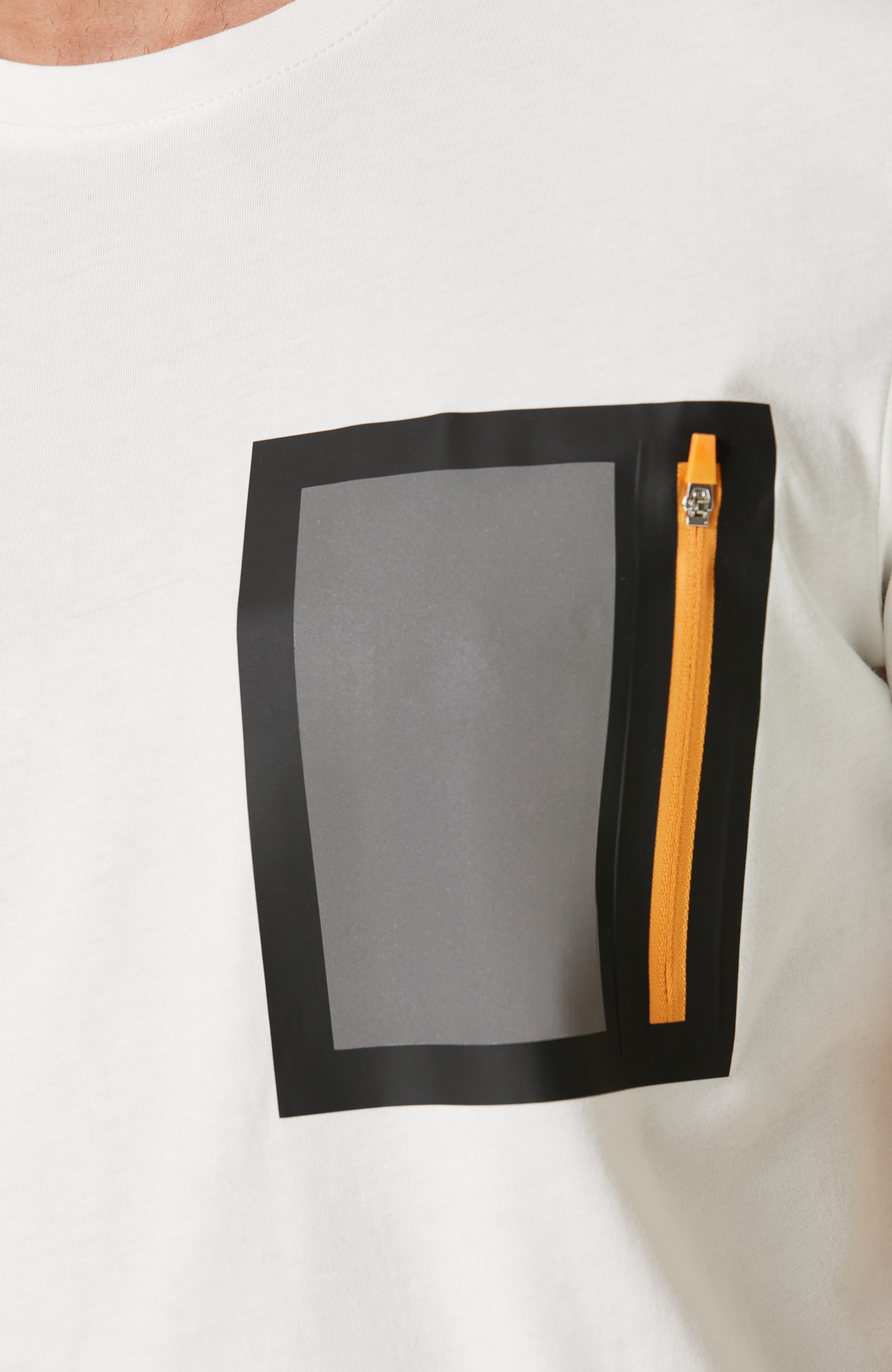 Ekru Baskılı T-shirt